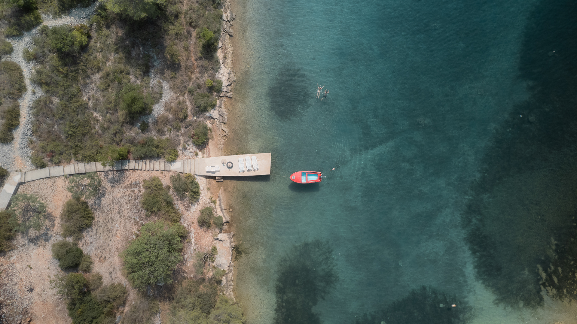 Boat in Adriatic Sea