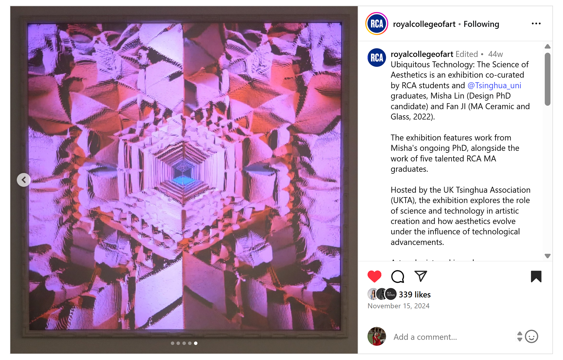 RCA Official Instagram Feature