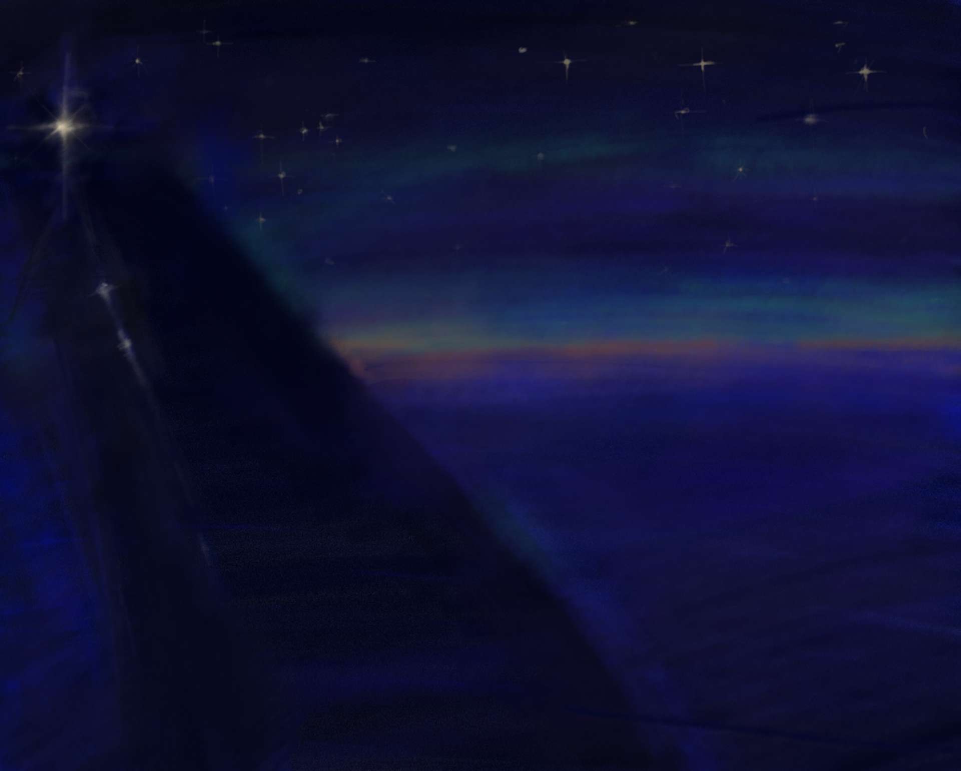 Night View on the Plane I