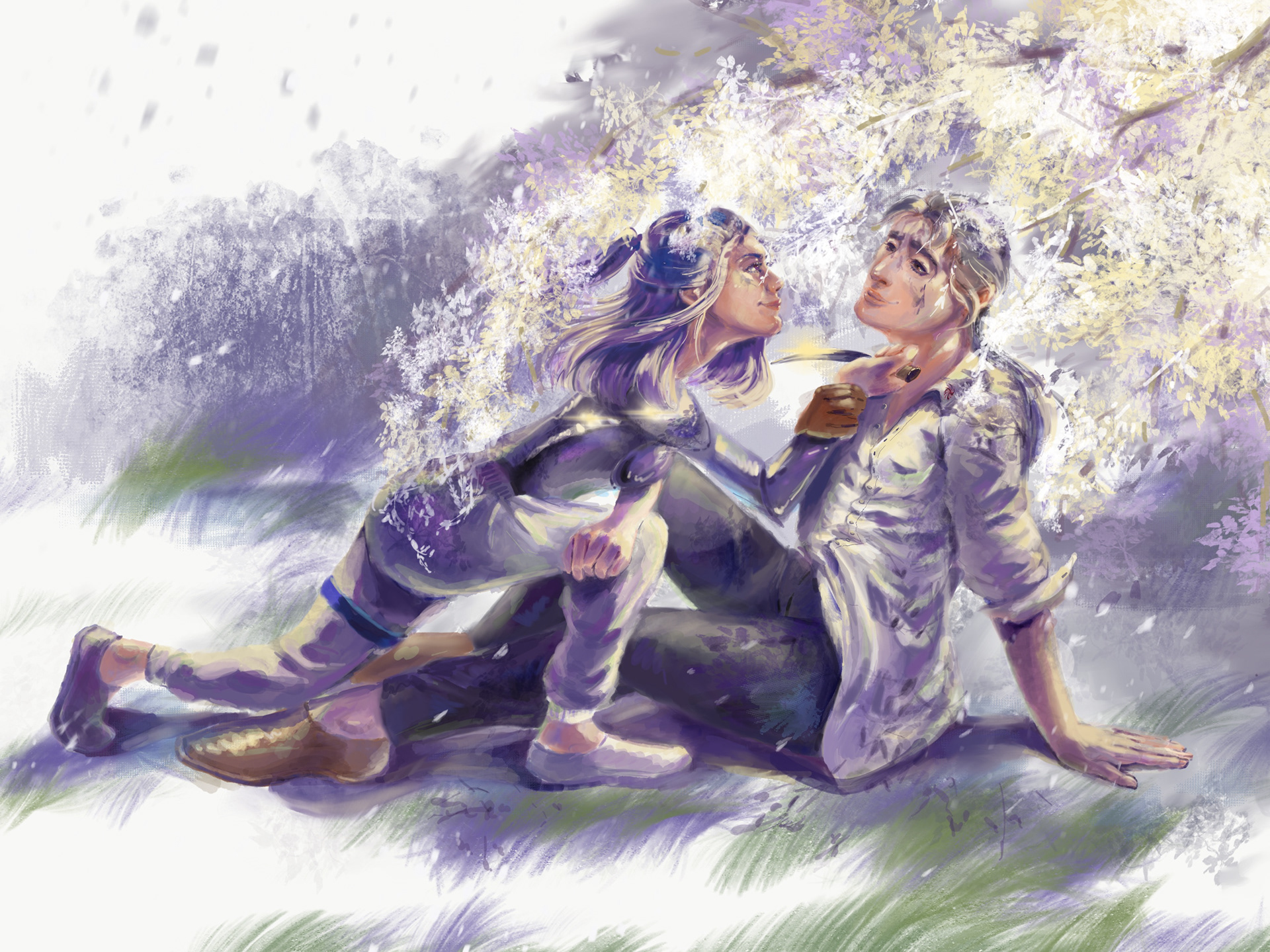 Parallel Universes with the Water Color Texture