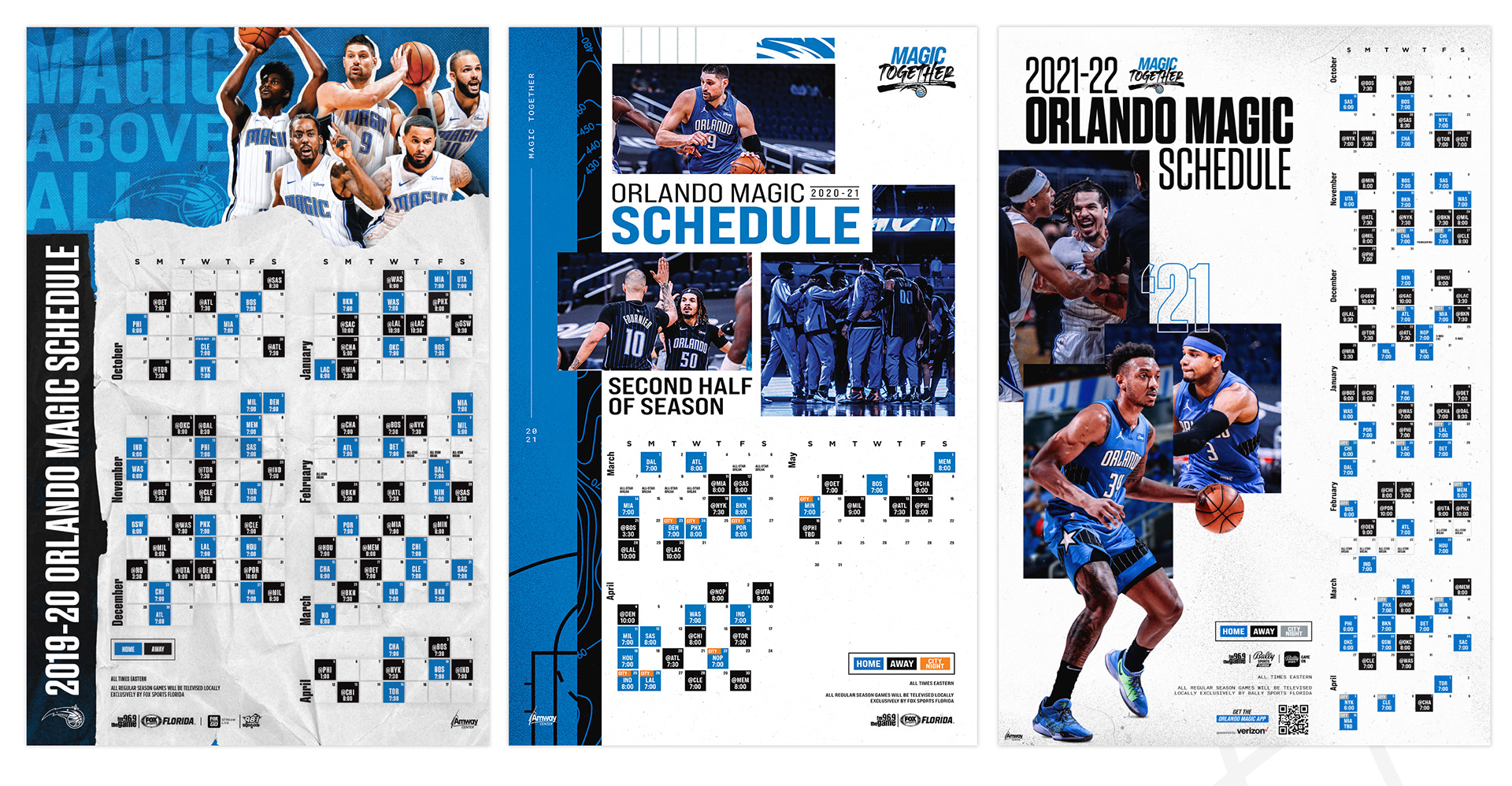 Various Season Campaigns - Season Schedule