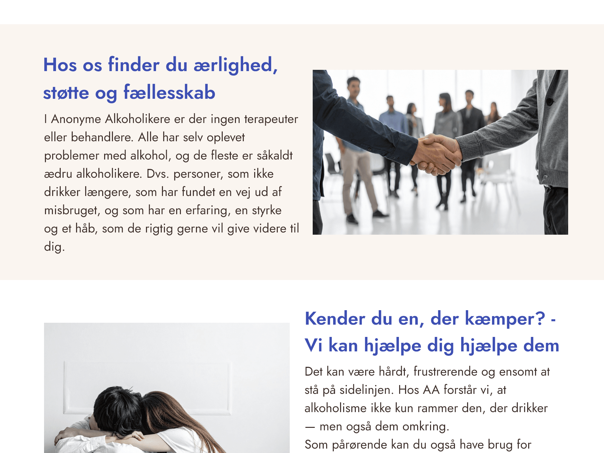Landingpage — endeligt design.