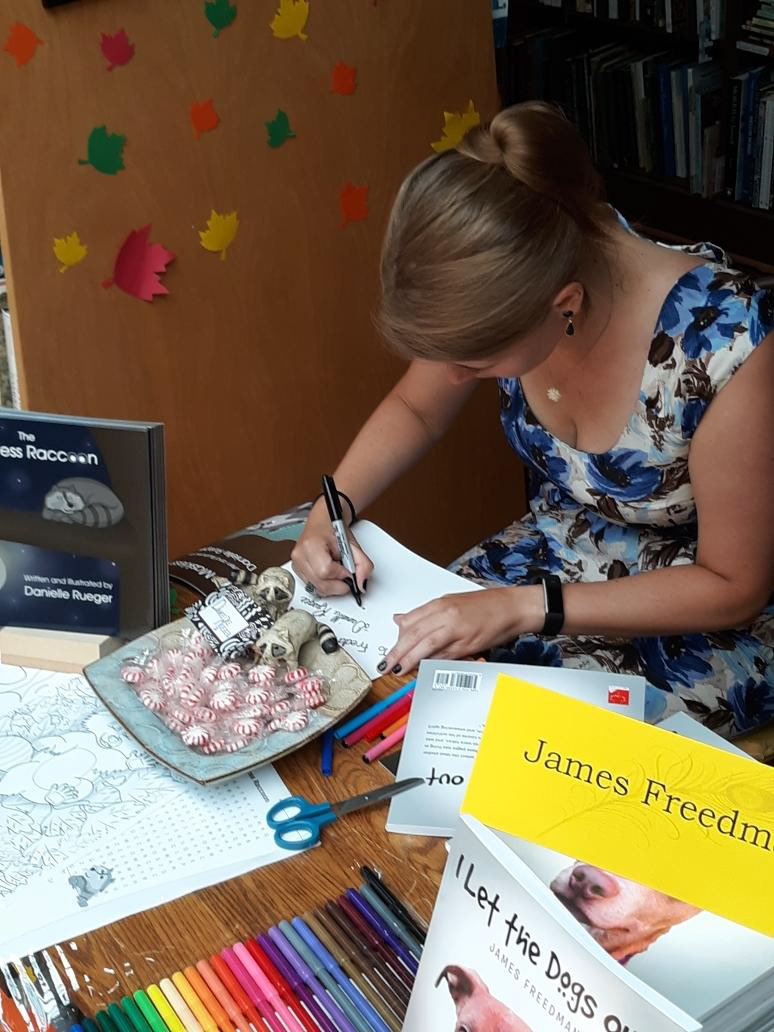 Author Alley Event at Loganberry Books Promoting The Maskless Raccoon (7/6/19)