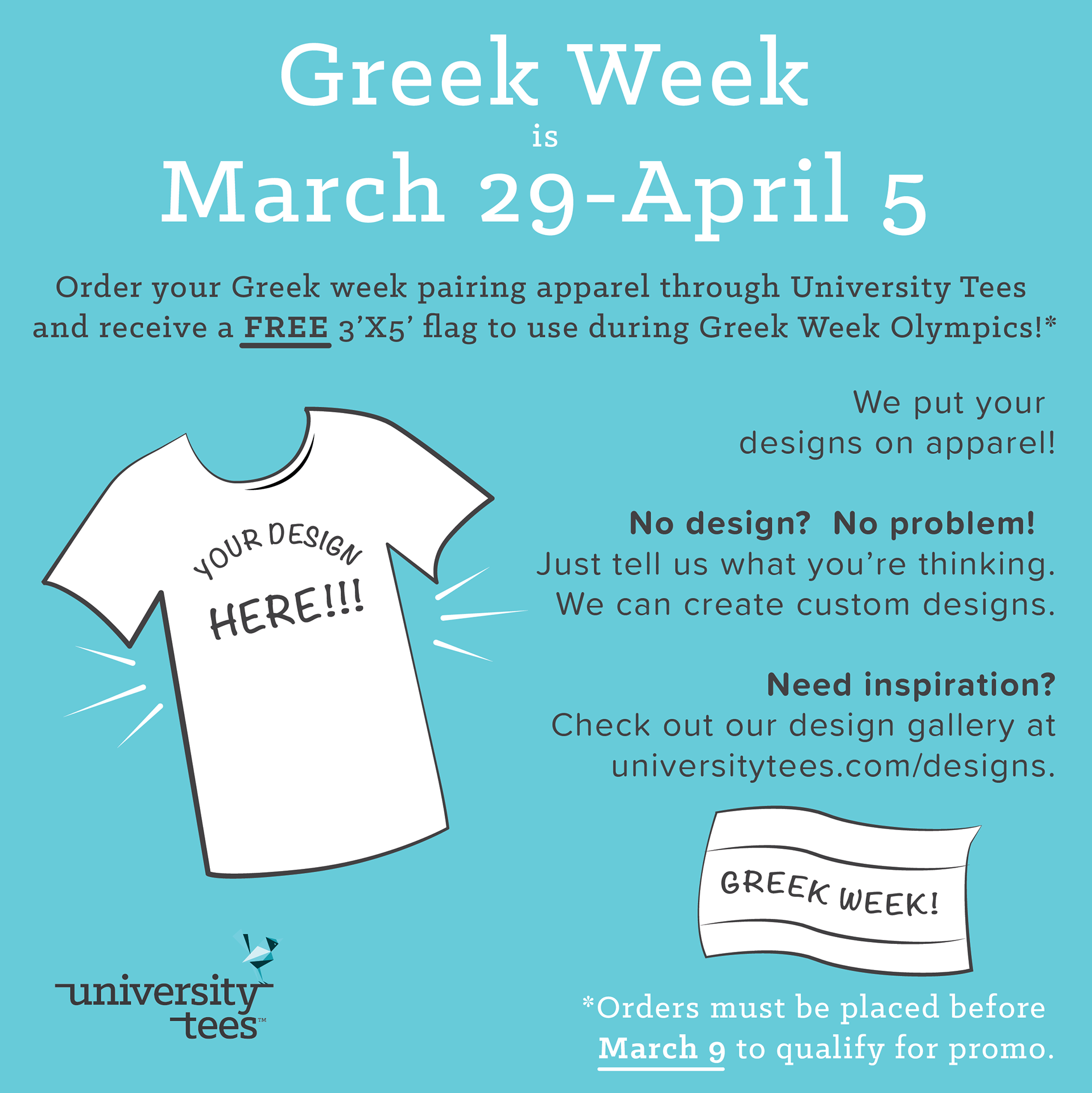 U Tees Greek Week Instagram Promotion
