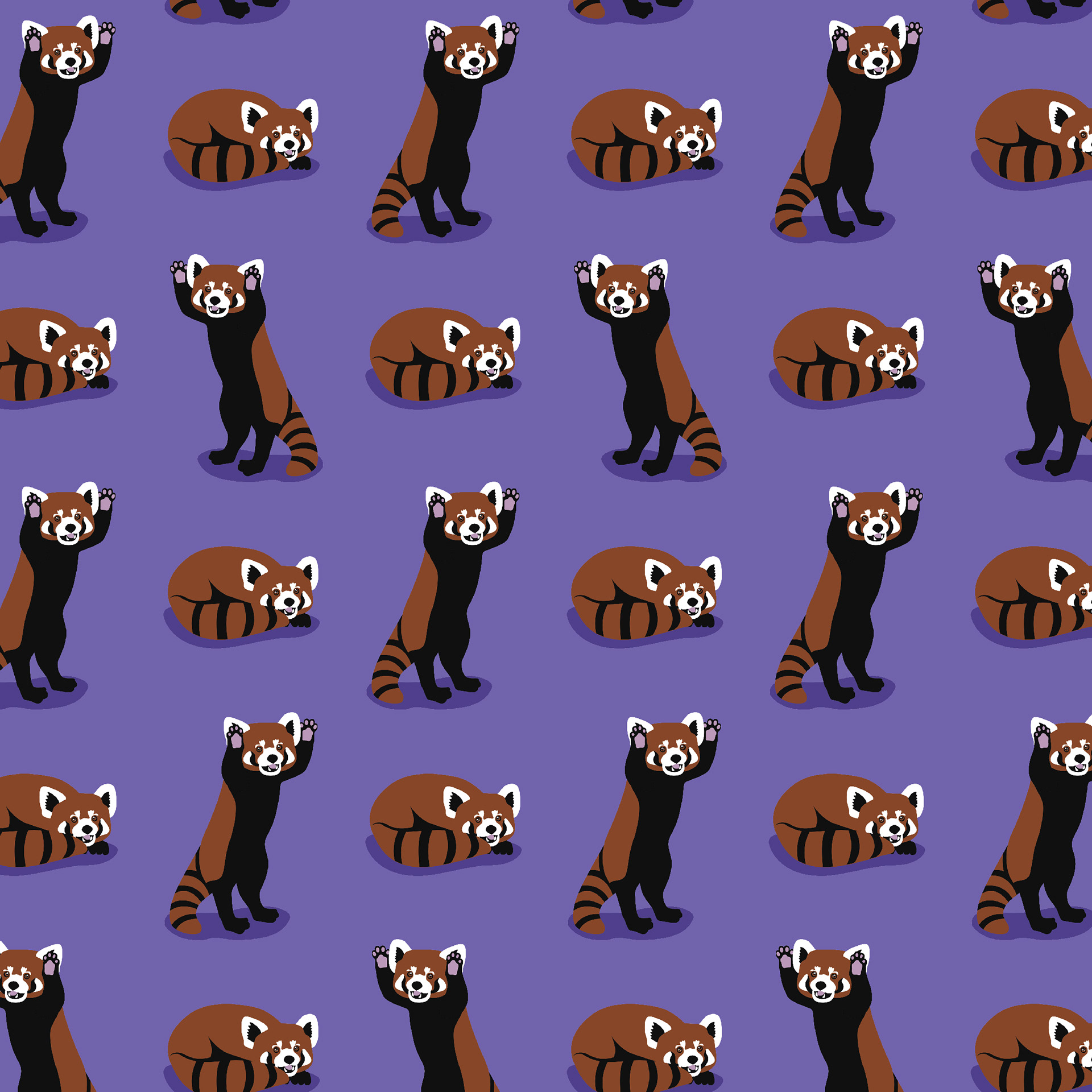 Red Panda Pattern