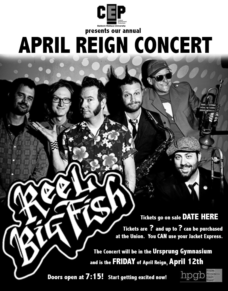 Reel Big Fish Concert Promotional Poster (Black & White)