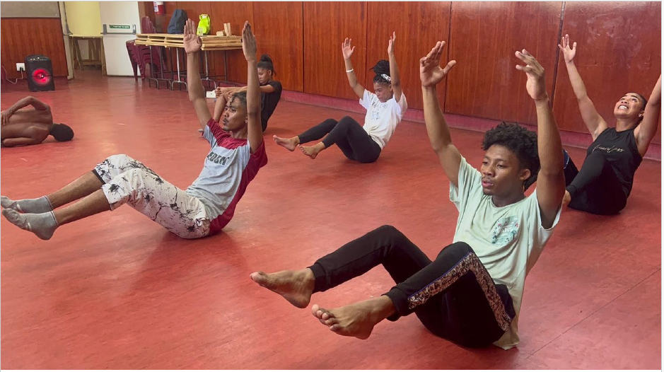 Physical training with Mthetheleli