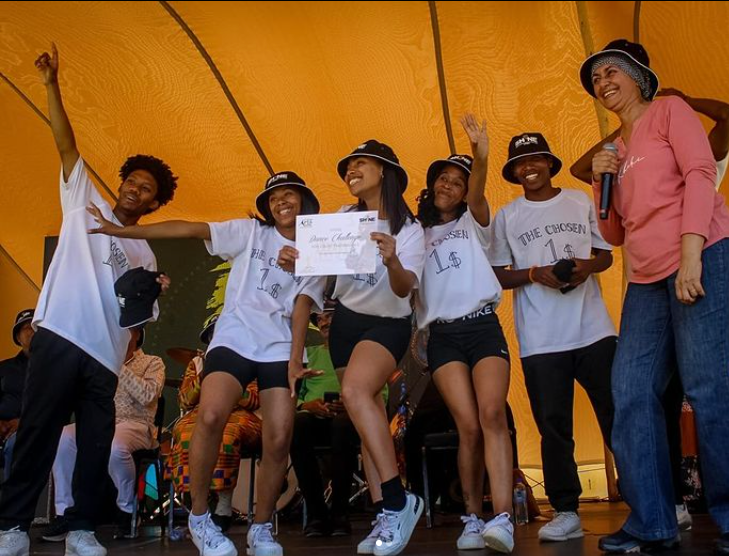 Winners of the Shine Dance Challenge, Cape Town Castle, November 2023