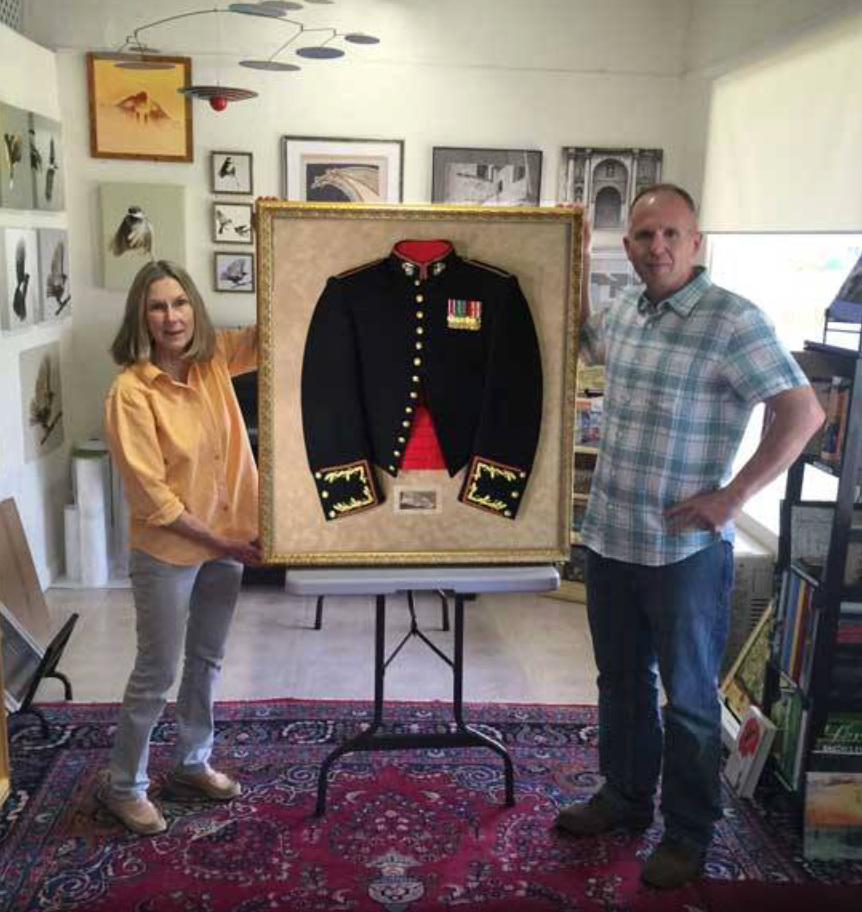 Shadow Box Framing —Major Warren Graham U.S.M.C. 30 Years of Service 1985-2015