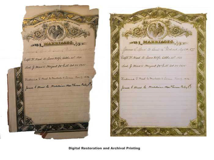 Digital Restoration and Printing