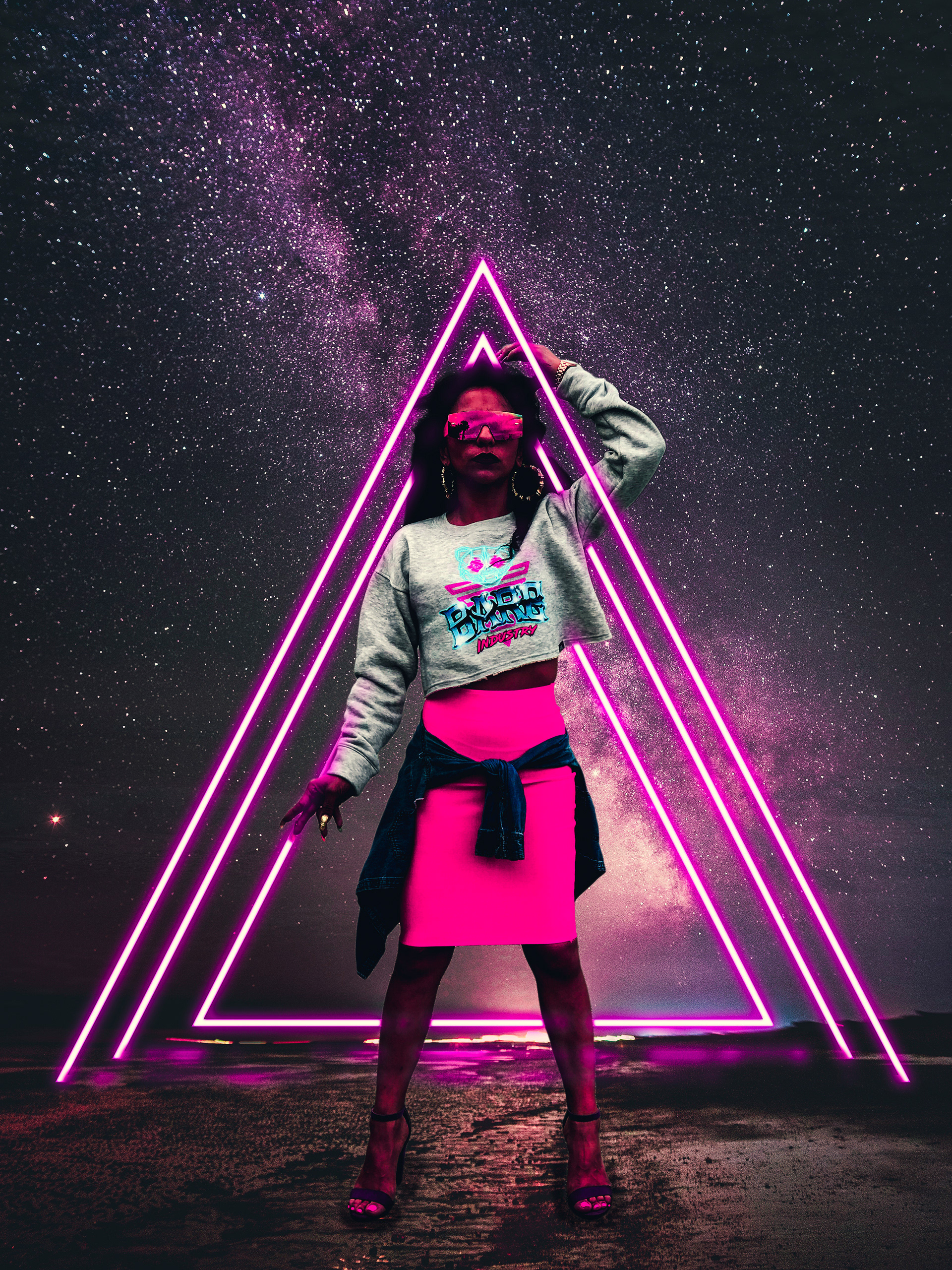 80's Neon Beach