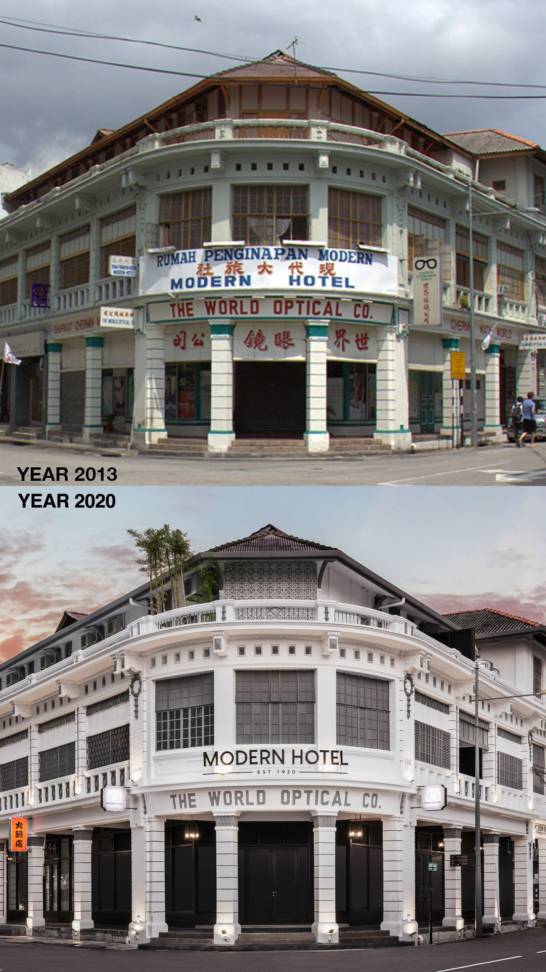 Modern Hotel Old vs New