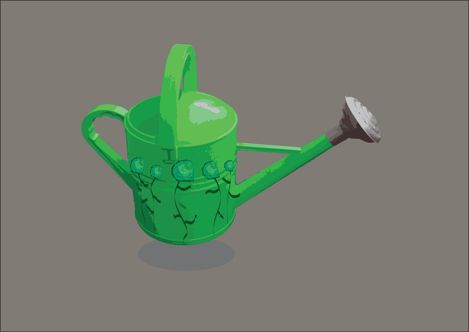 Watering can mockup