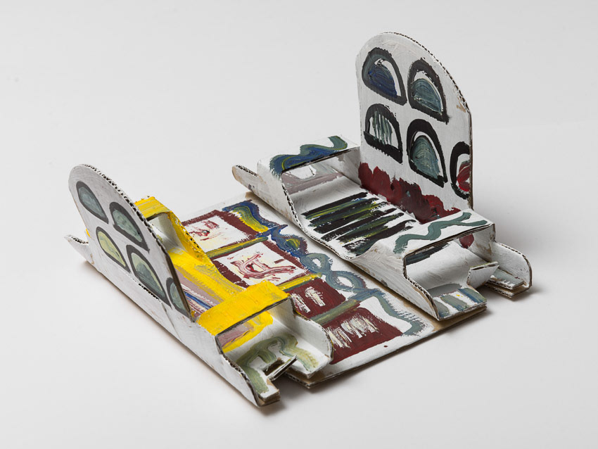 Window over the Barbican Acrylic on cardboard packaging from Dyson 13 x 25 x 2