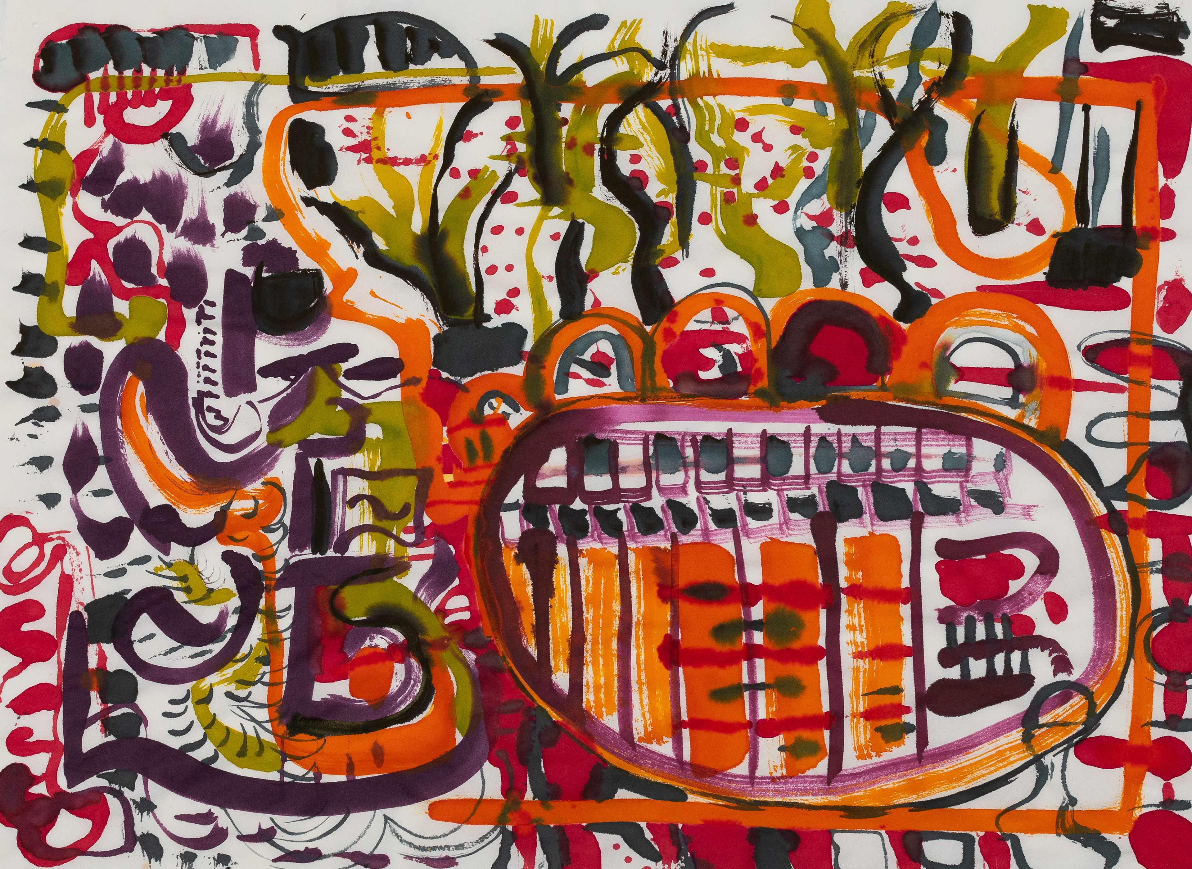 Mapping My World: Ink On Japan Paper 52 x 61cm