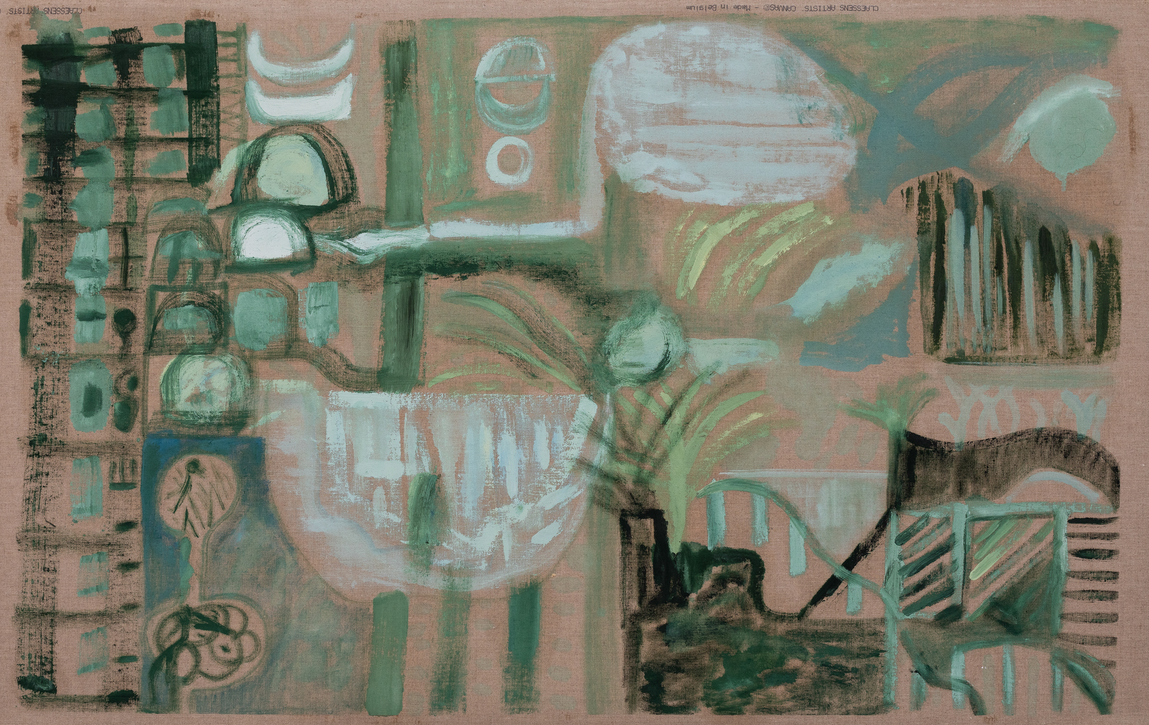 My Green Barbican: Oil on Linen: 115 x 145cm
