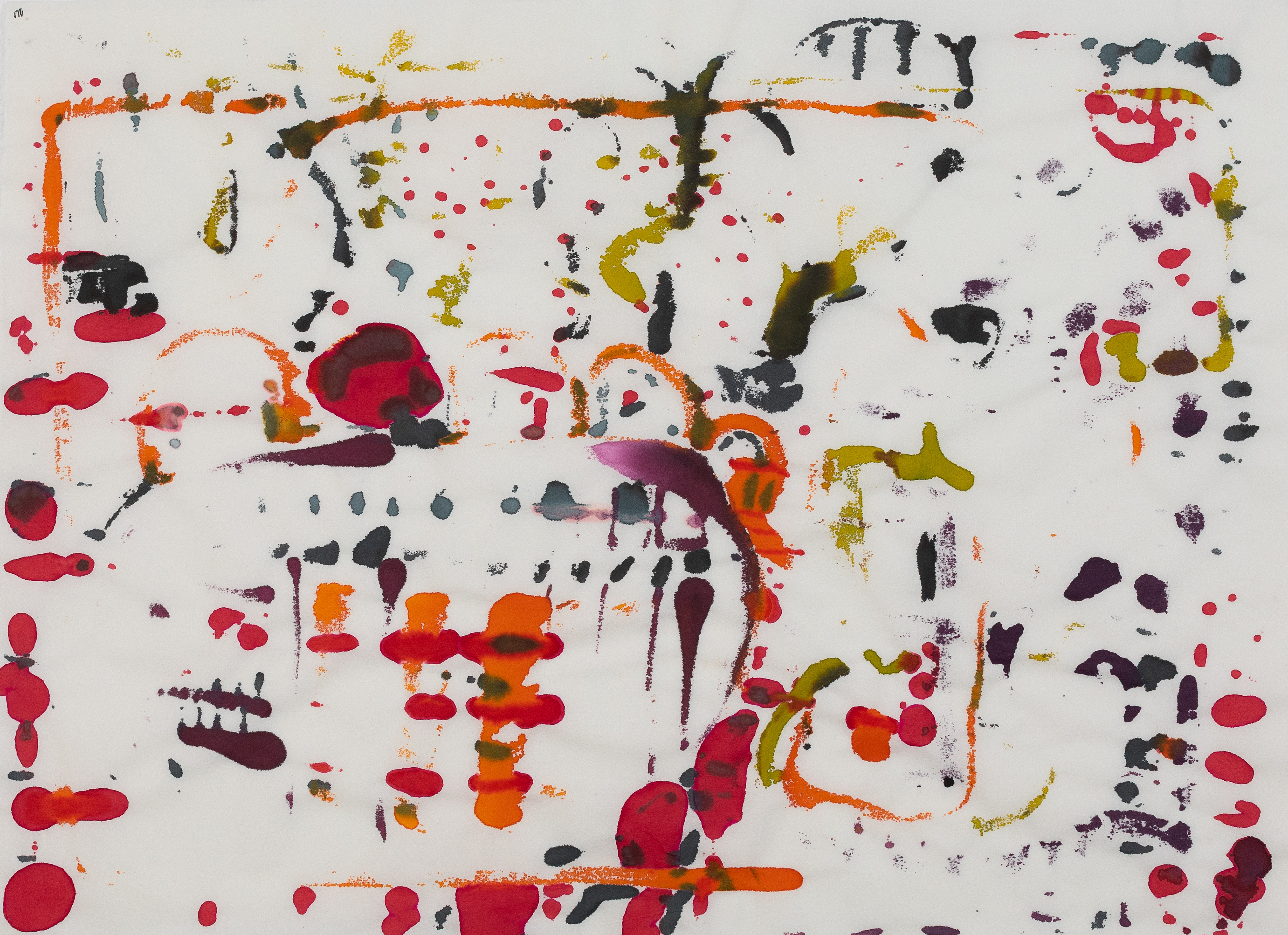 Spy Map: Printed Ink on Japan Paper 52 x 61