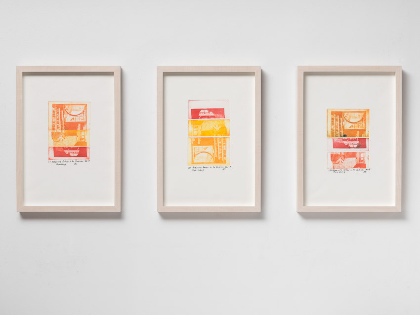 Sleeping with Rothko, Tryptich, Photo Etching