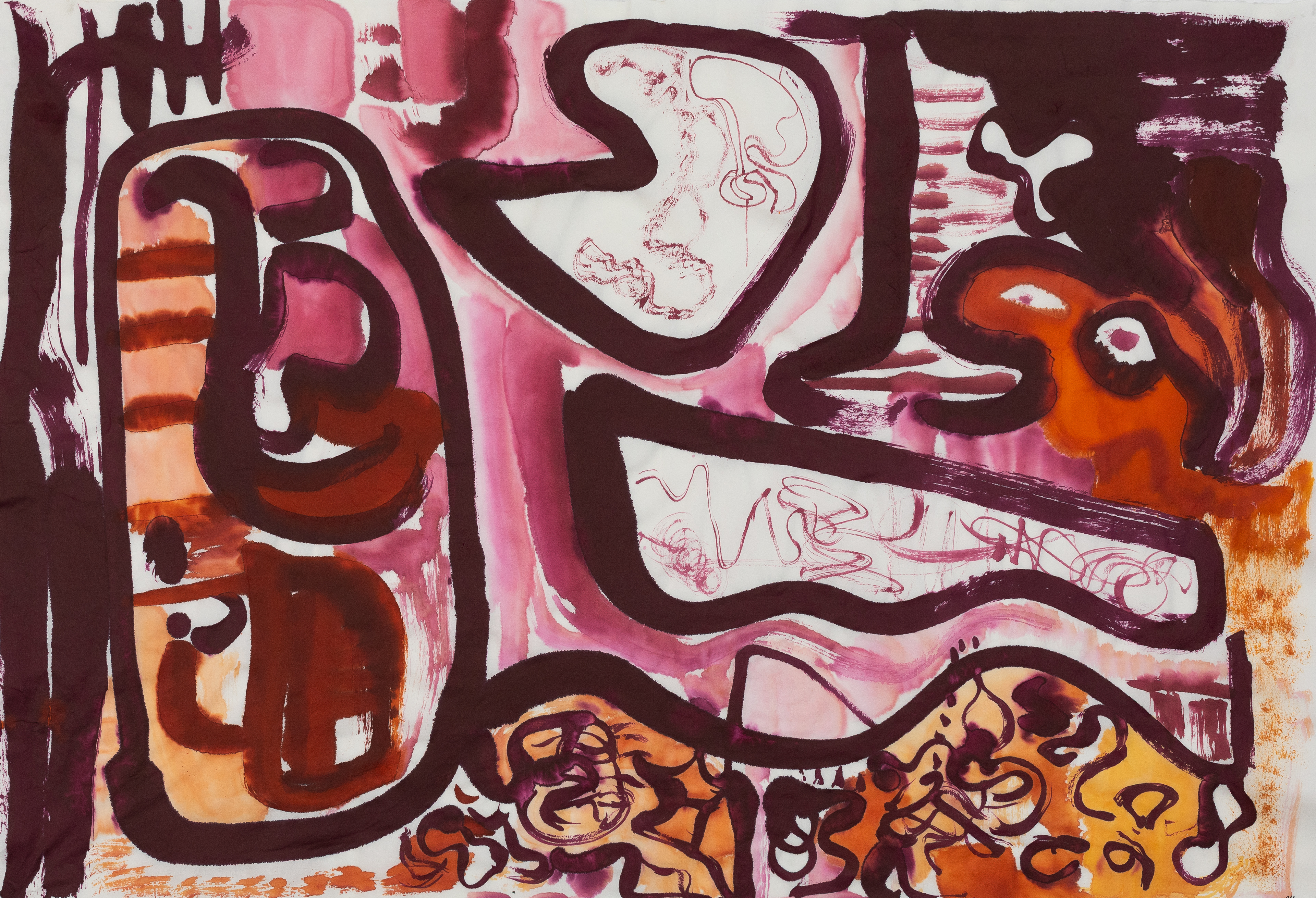 What Lies Beneath: Ink on Japan Paper 70 x 95