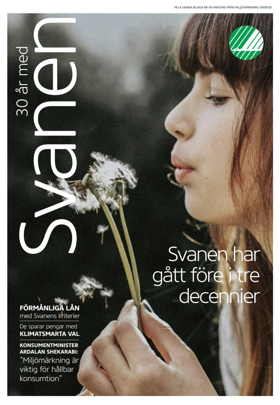 Tidningsbilaga: Miljömärkning Svanen (Crossmedia Communication)