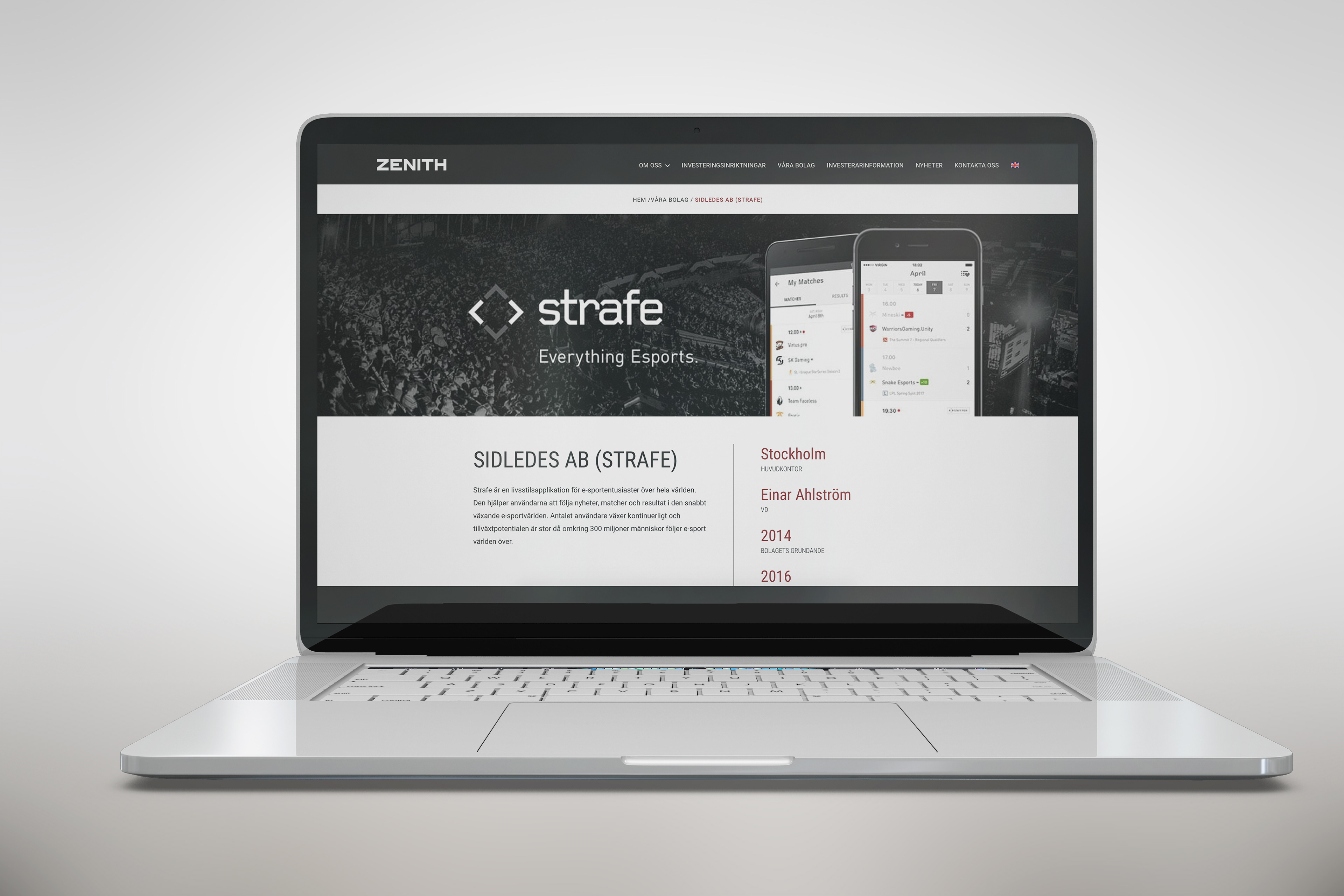 Webbdesign: zenithgroup.se (Crossmedia Communication)
