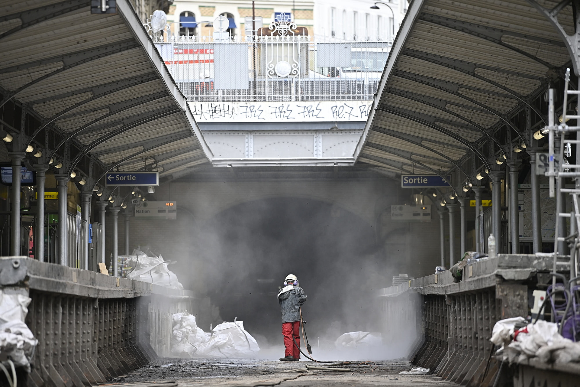 Reportage photo chantier métro parisien