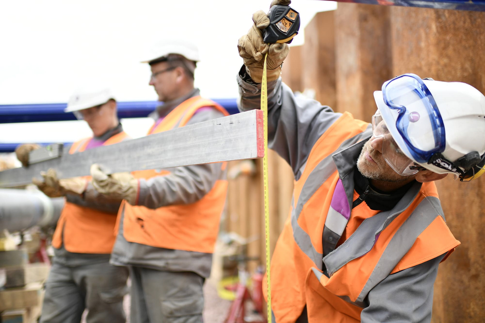 Reportage photo - Chantier de construction. France.