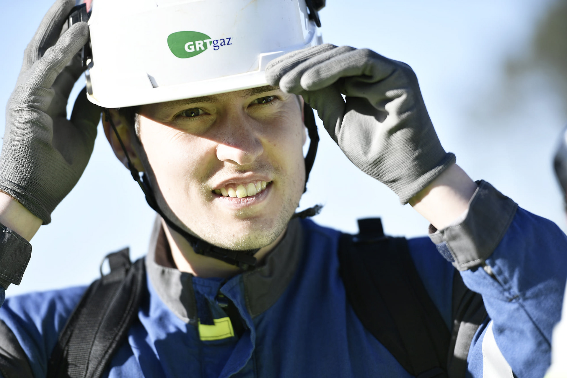 Reportage photo sur réseau de transport du gaz. France.
