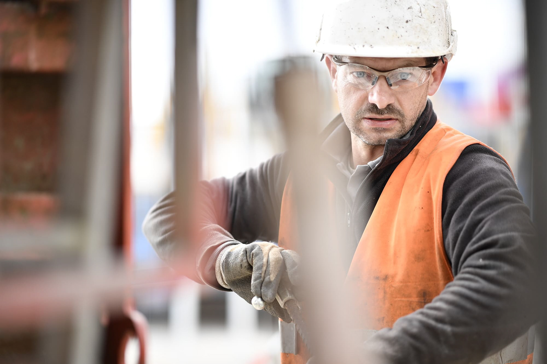 Reportage photo - Chantier de construction. France.