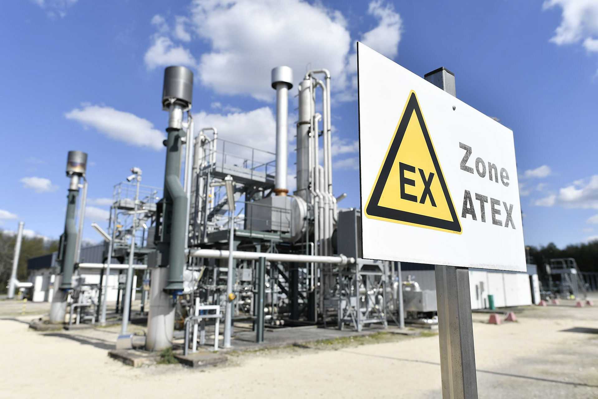 Reportage photo - Site de stockage gaz de CÉRÉ LA RONDE. France.