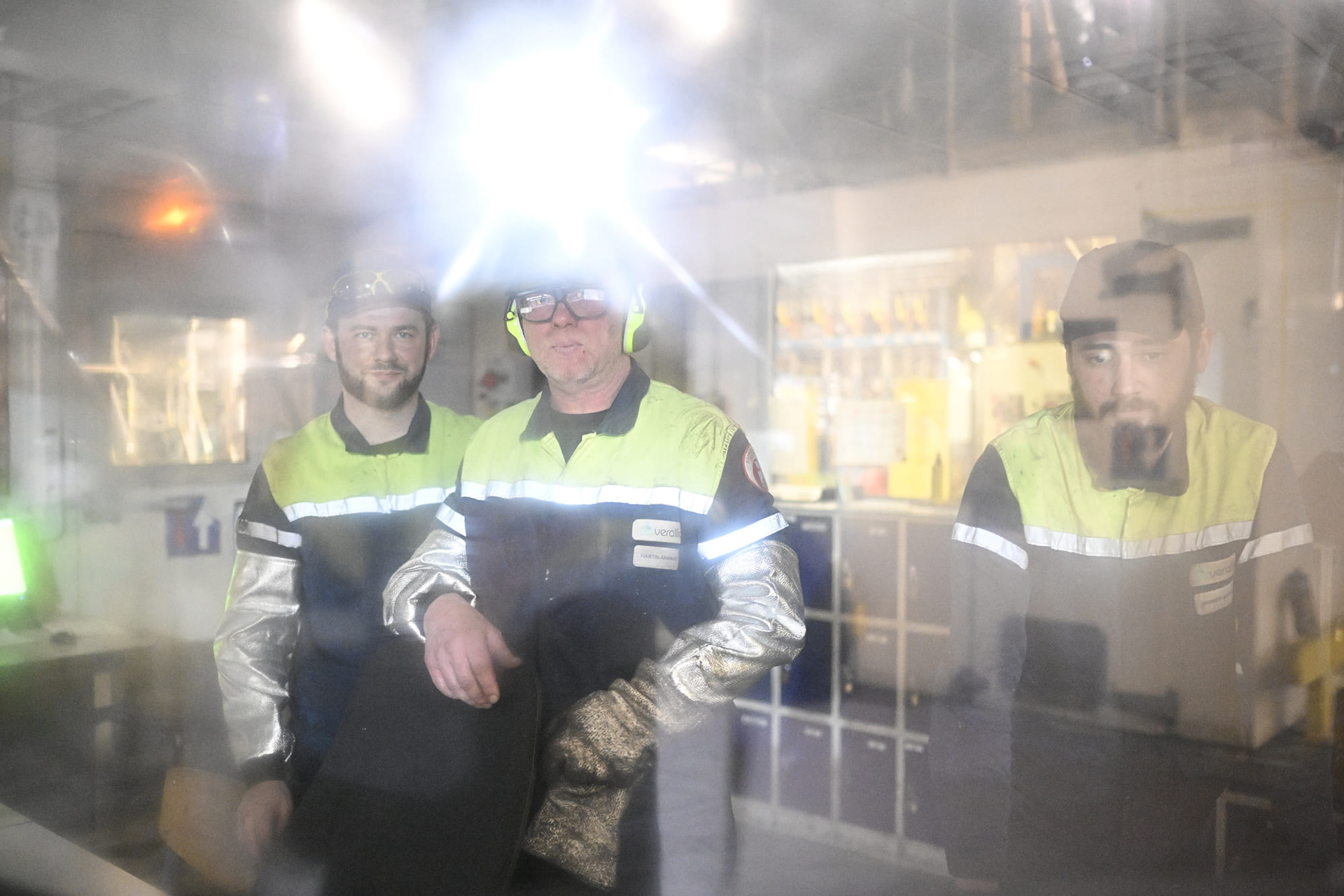 Reportage photo industriel - Usine de verrerie - Secteur secondaire. France.
