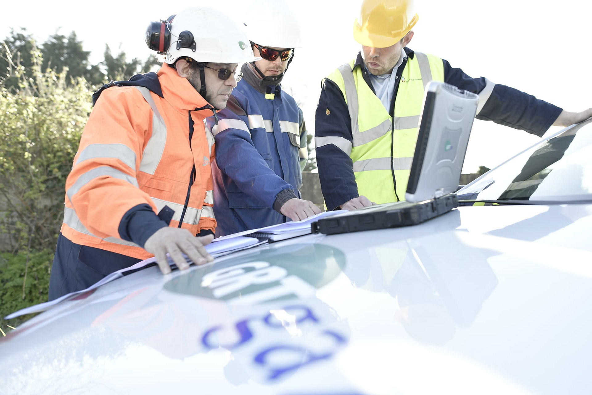 Reportage photo sur réseau de transport du gaz. France.