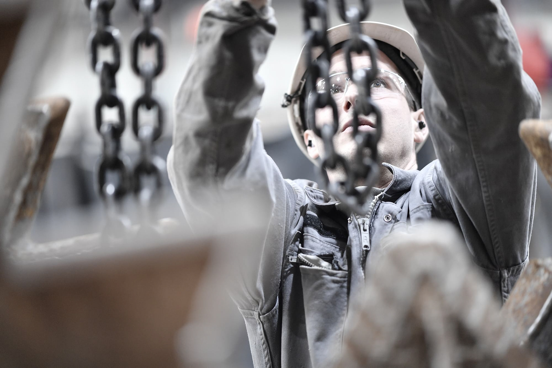 Reportage photo chantier et usine. France.