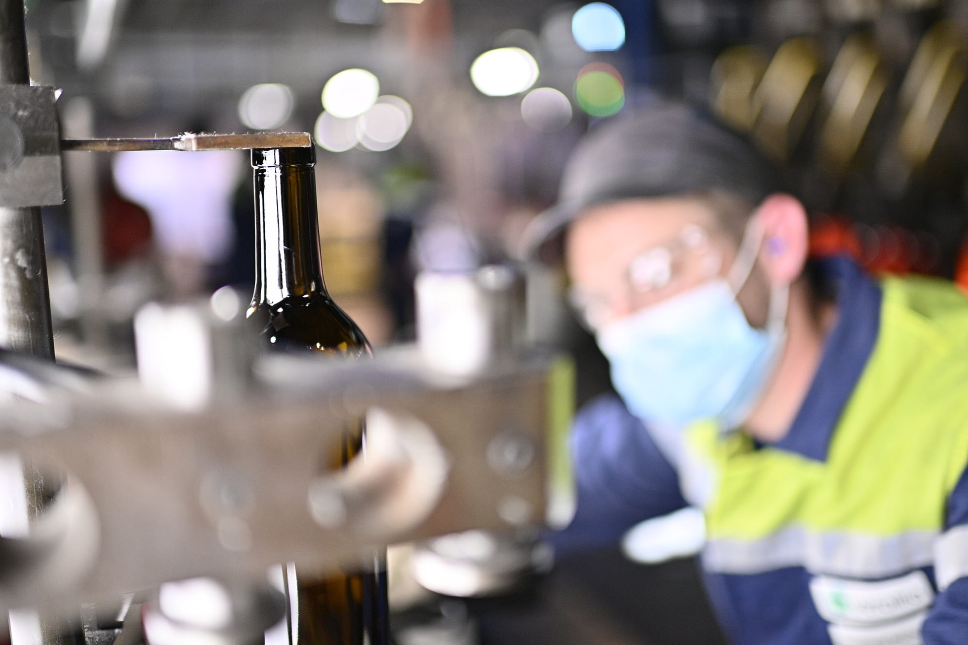 Reportage photo industriel - Usine de verrerie - Secteur secondaire. France.