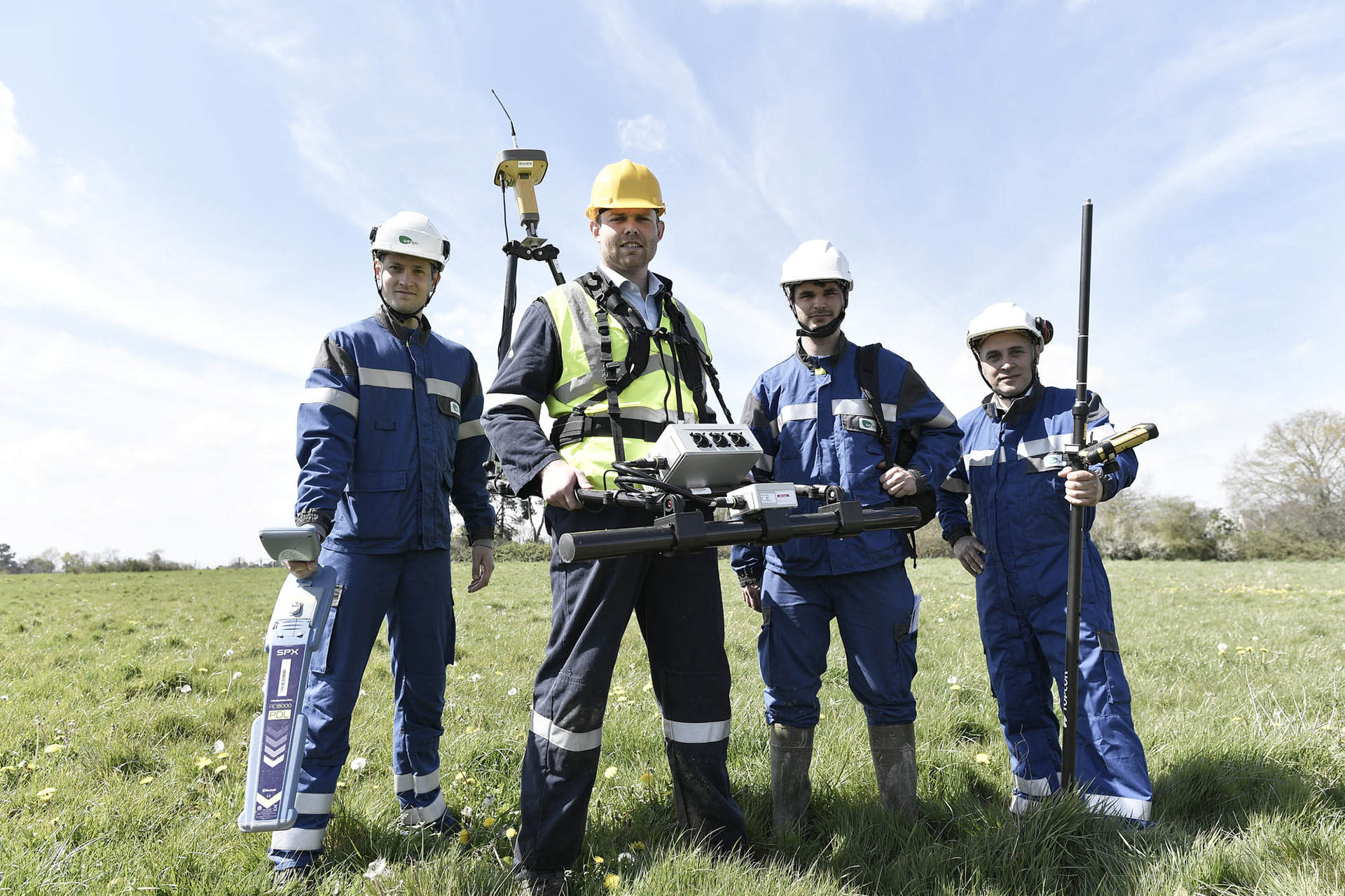 Reportage photo sur réseau de transport du gaz. France.