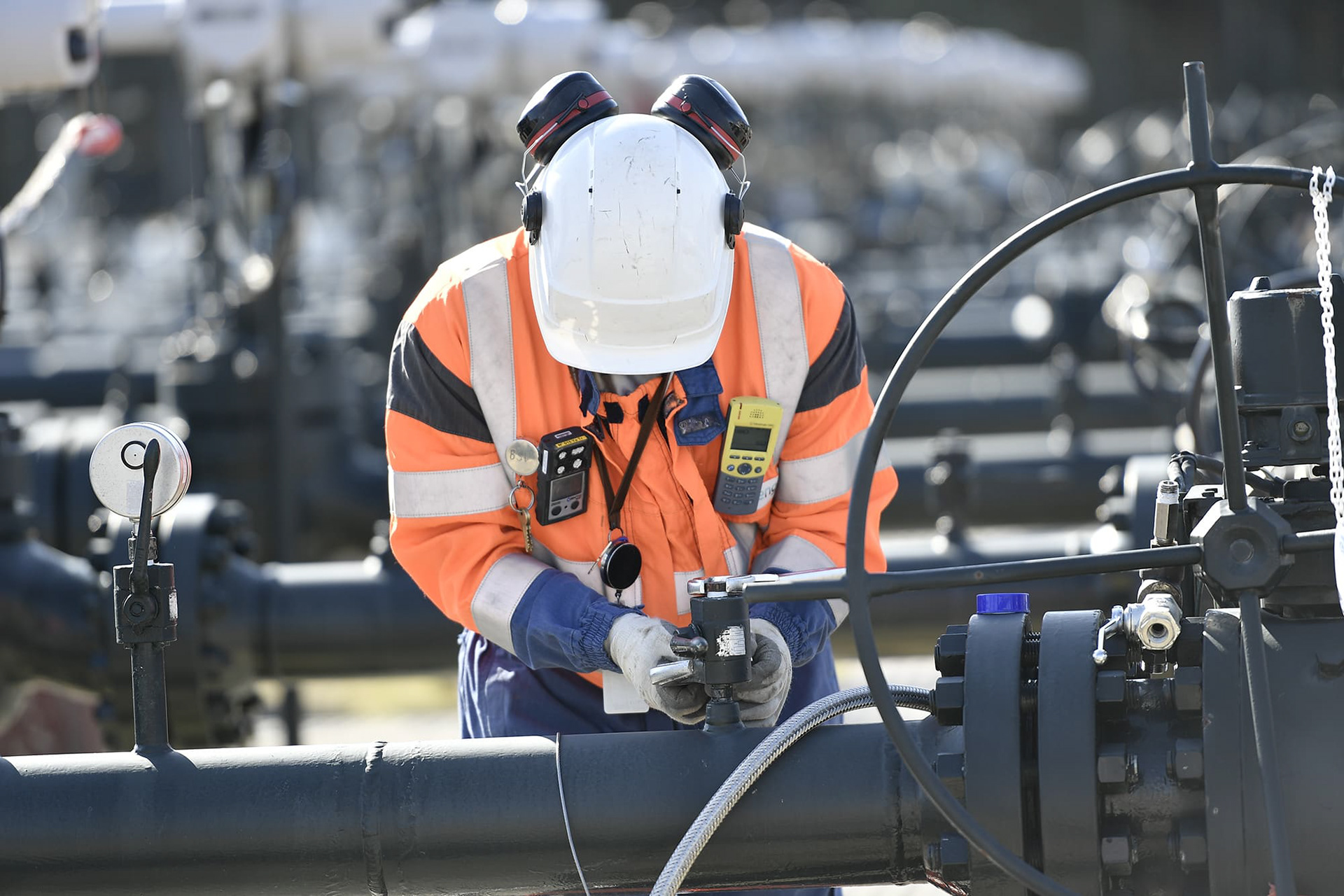 Reportage photo - Site de stockage gaz de CÉRÉ LA RONDE. France.