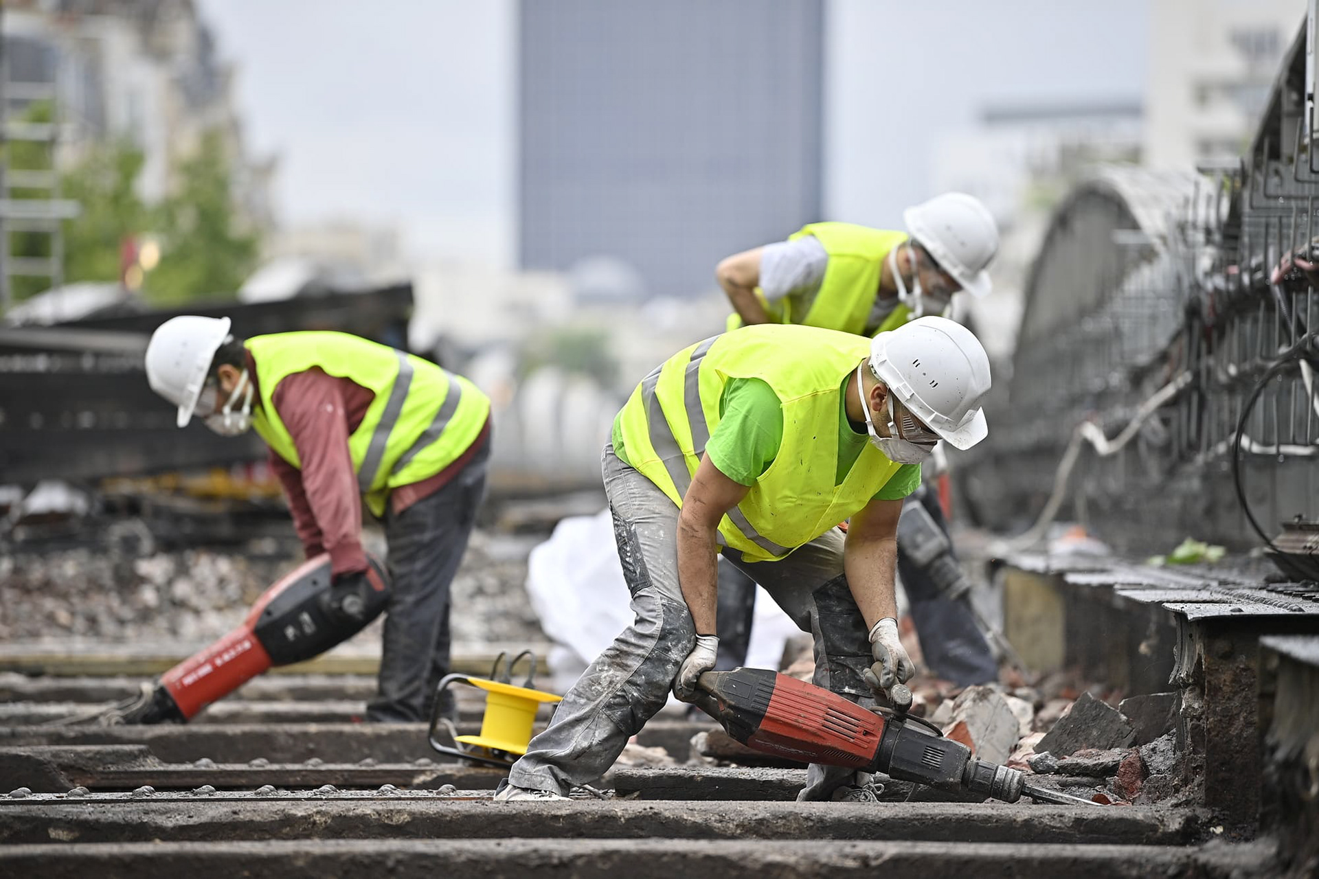 Reportage photo chantier métro parisien