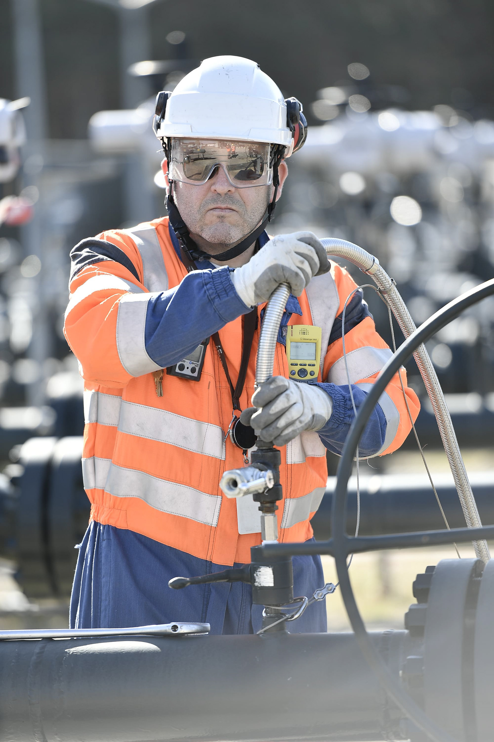 Reportage photo - Site de stockage gaz de CÉRÉ LA RONDE. France.