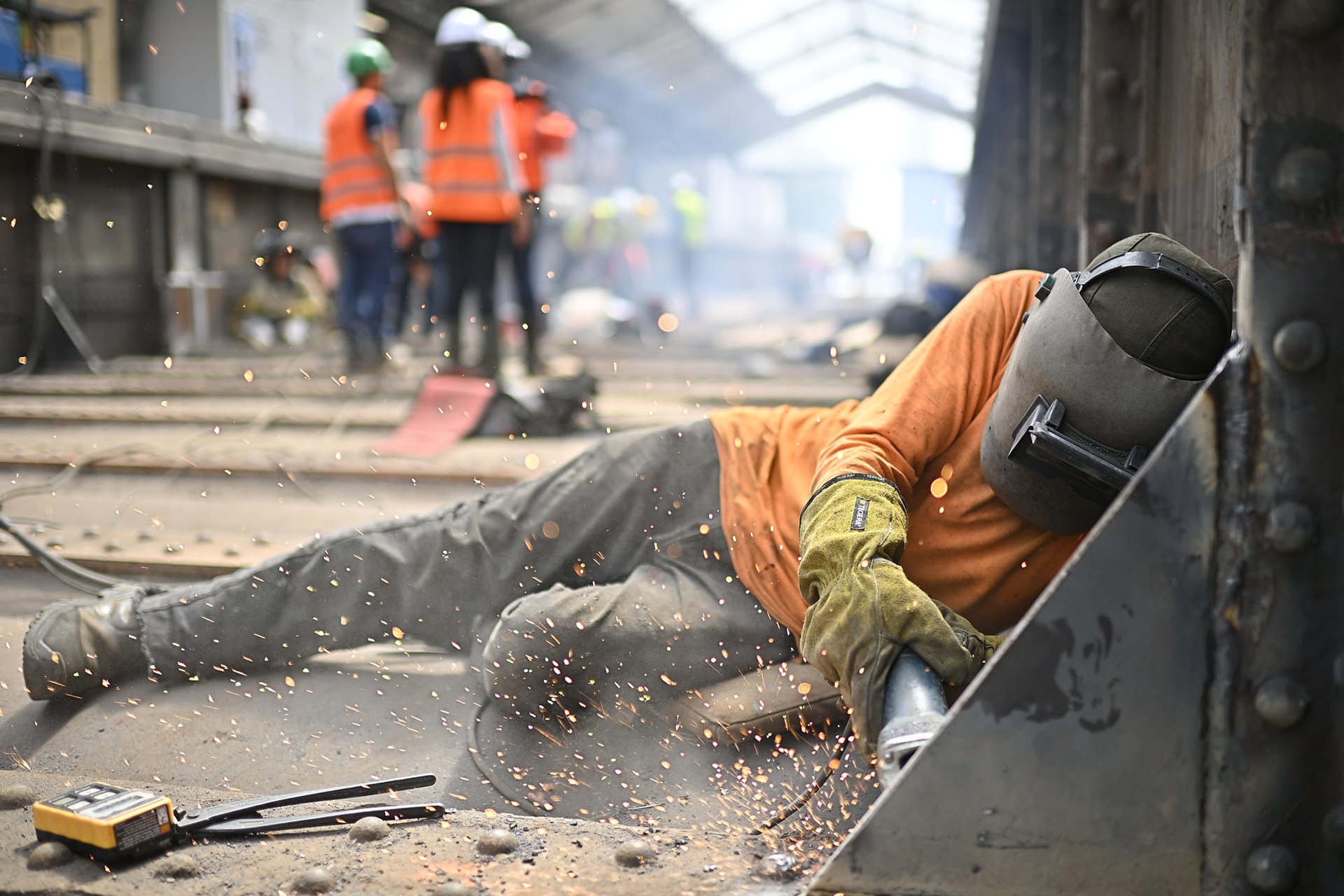 Reportage photo chantier métro parisien