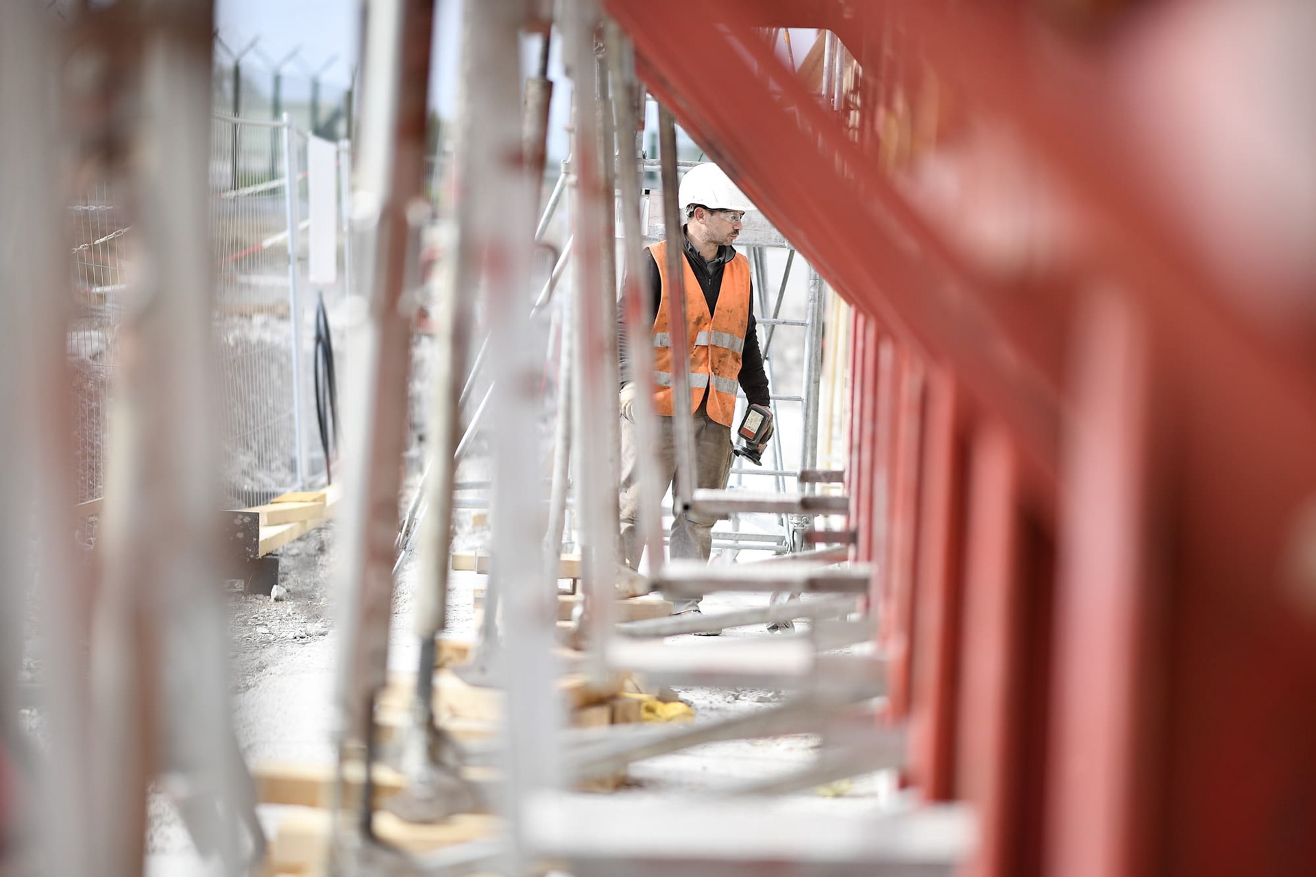Reportage photo - Chantier de construction. France.