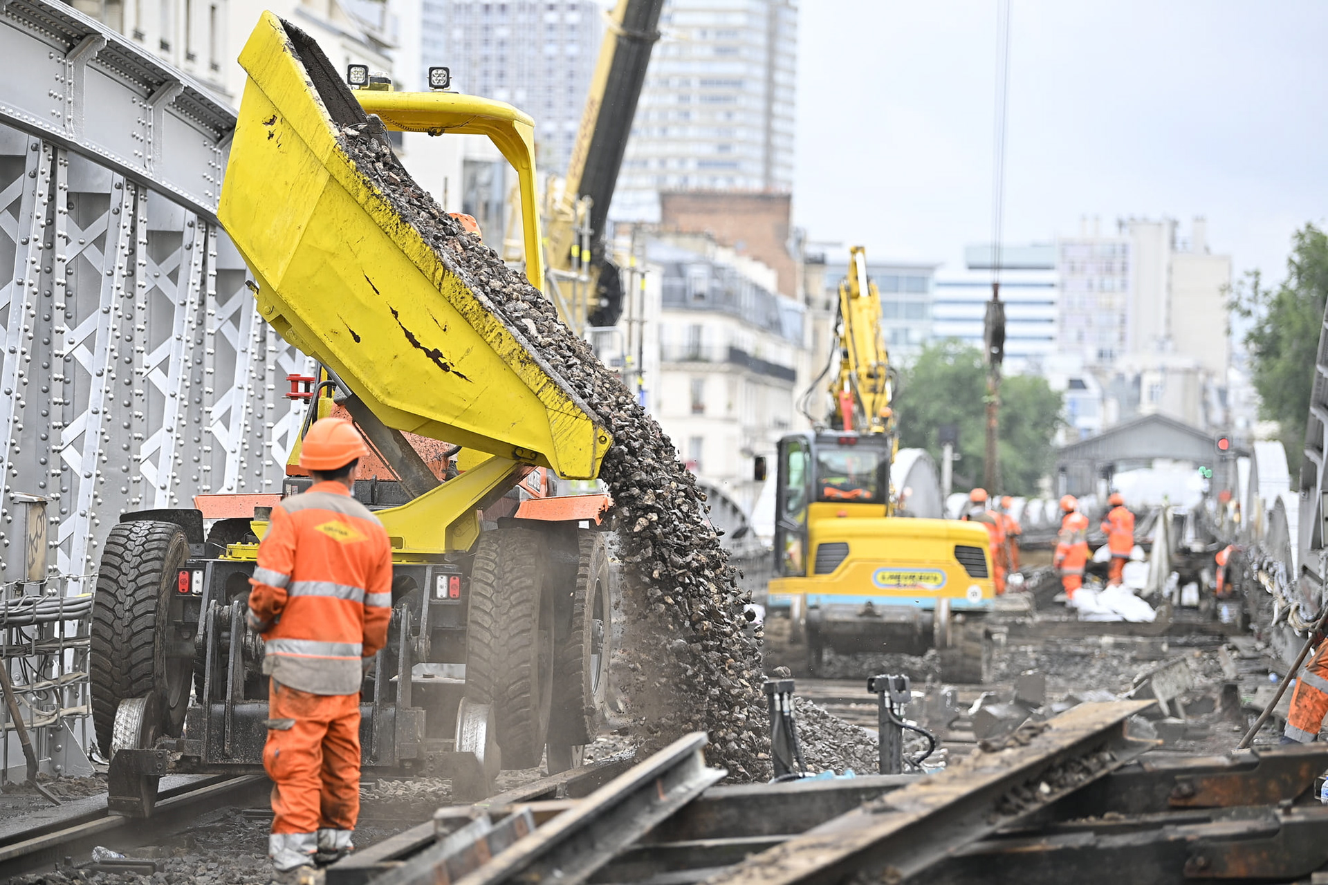 Reportage photo chantier métro parisien