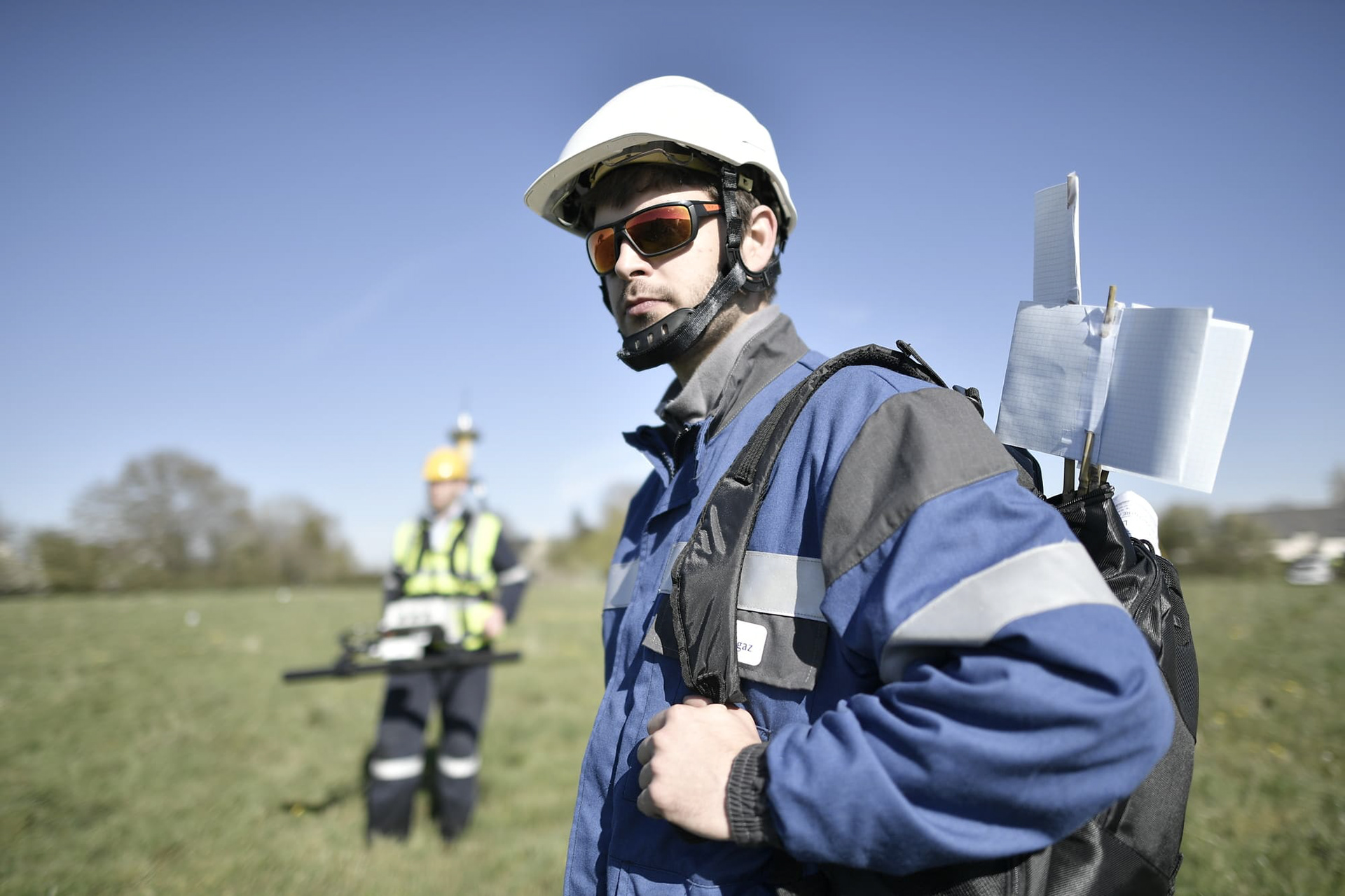 Reportage photo sur réseau de transport du gaz. France.