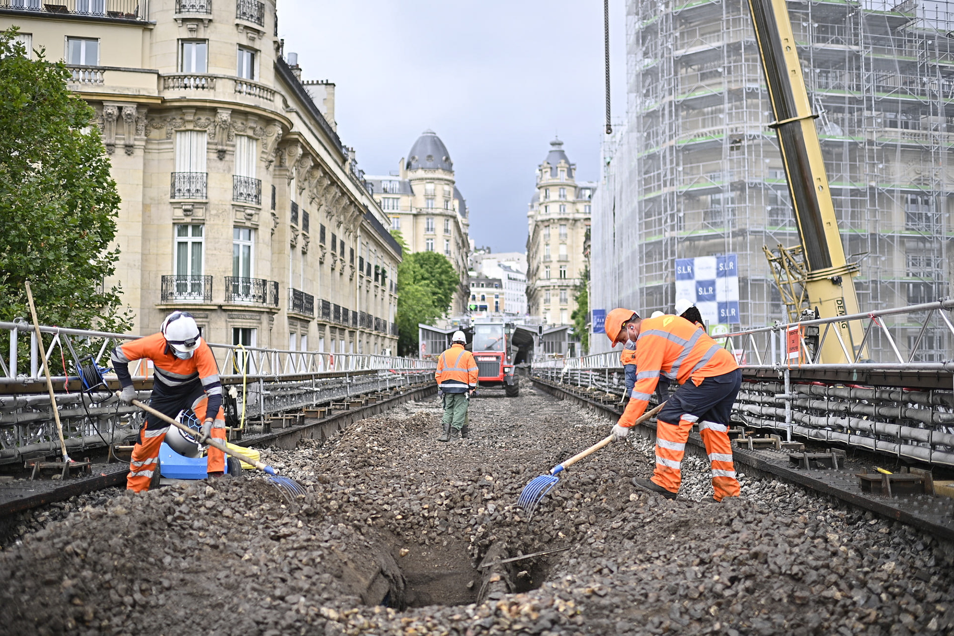 Reportage photo chantier métro parisien