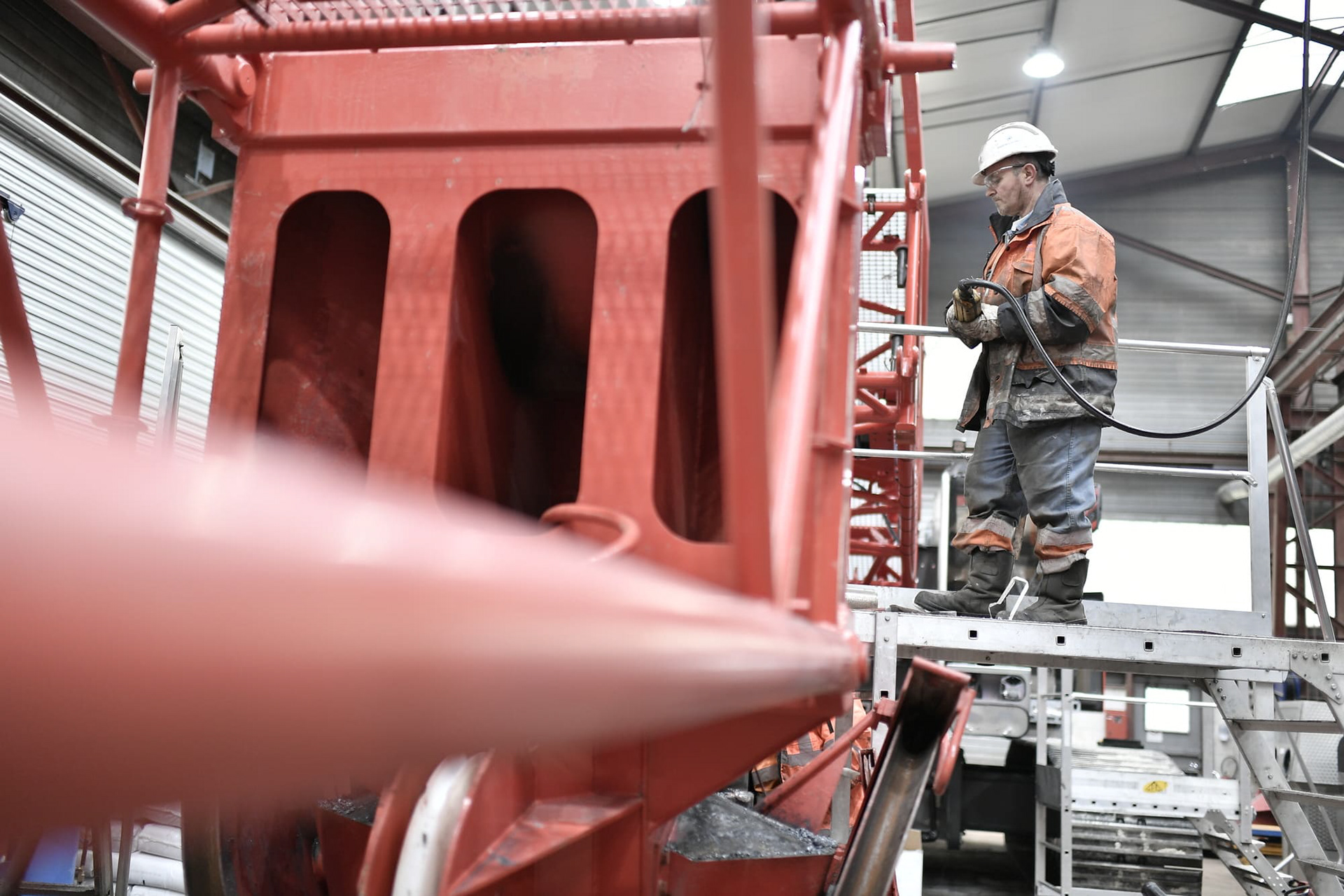 Reportage photo chantier et usine. France.