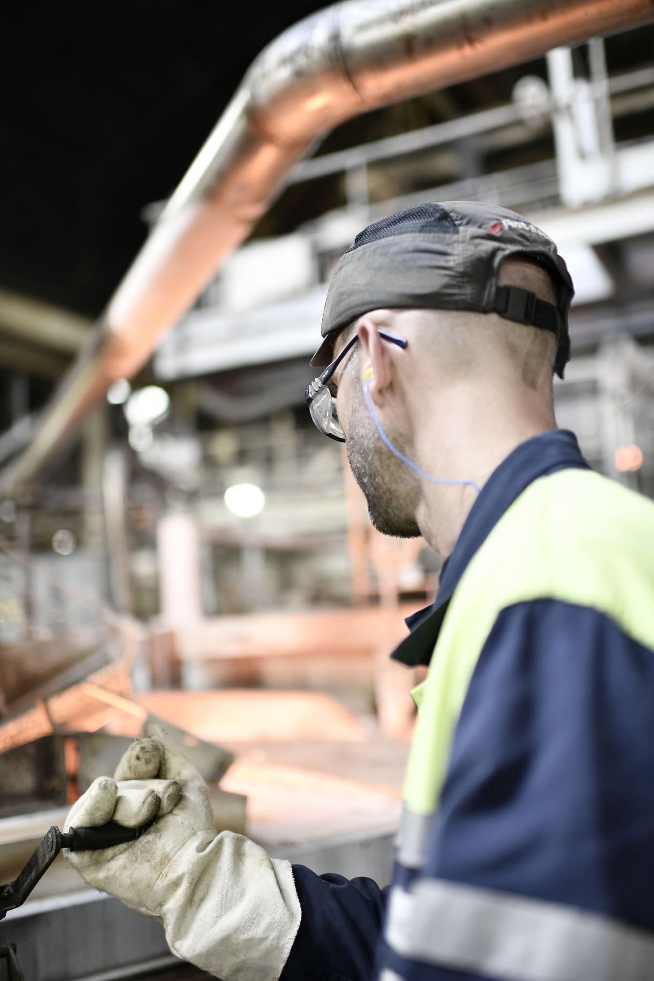Reportage photo industriel - Usine de verrerie - Secteur secondaire. France.