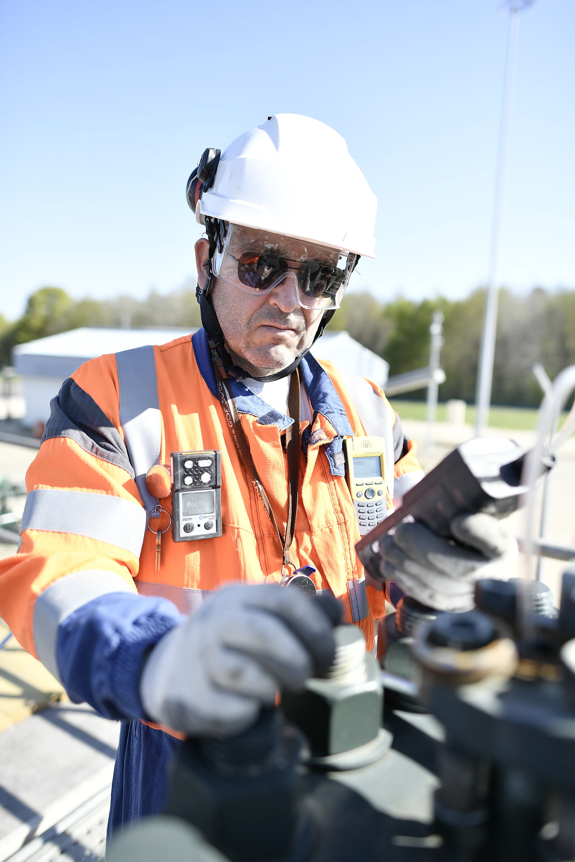 Reportage photo - Site de stockage gaz de CÉRÉ LA RONDE. France.