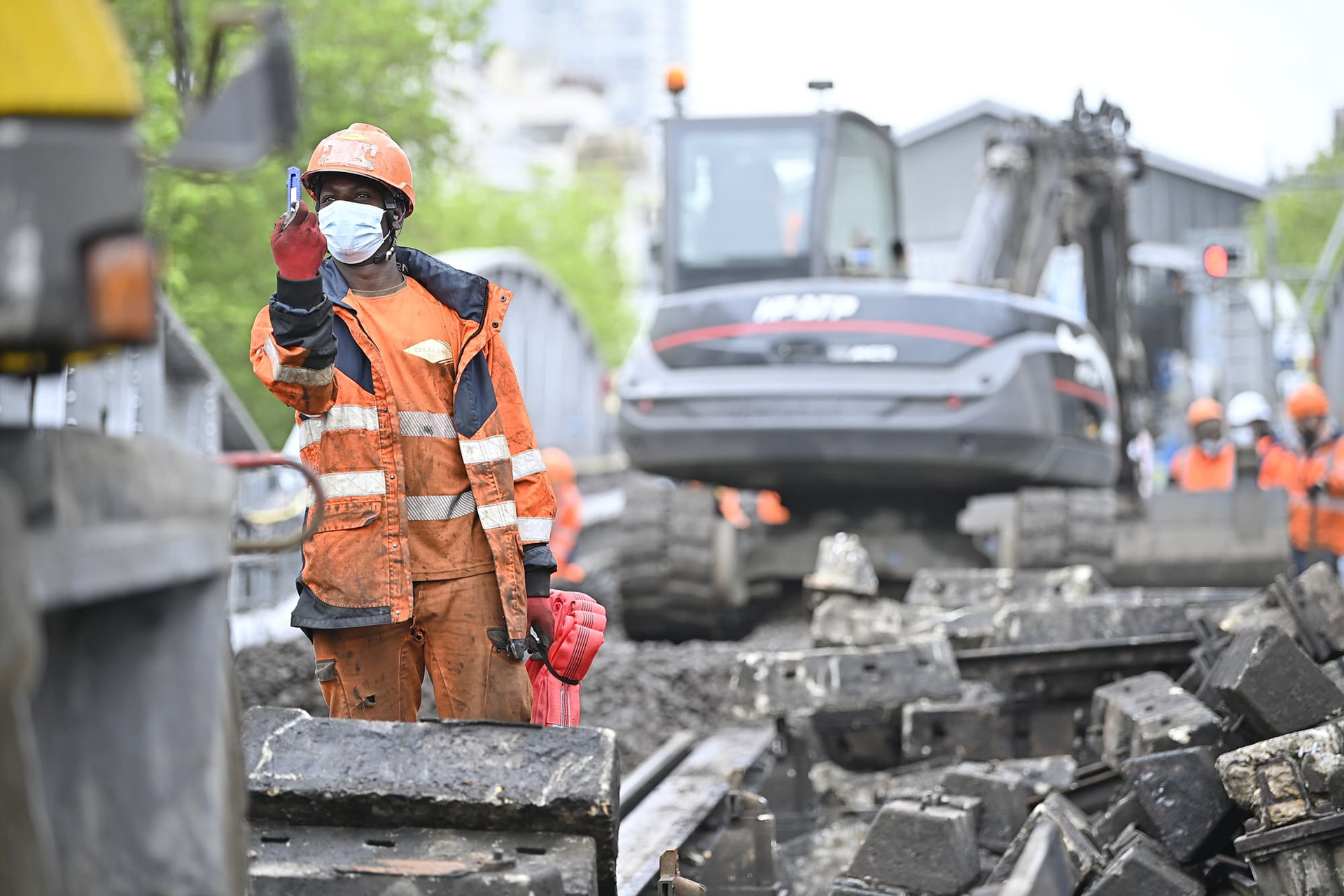 Reportage photo chantier métro parisien