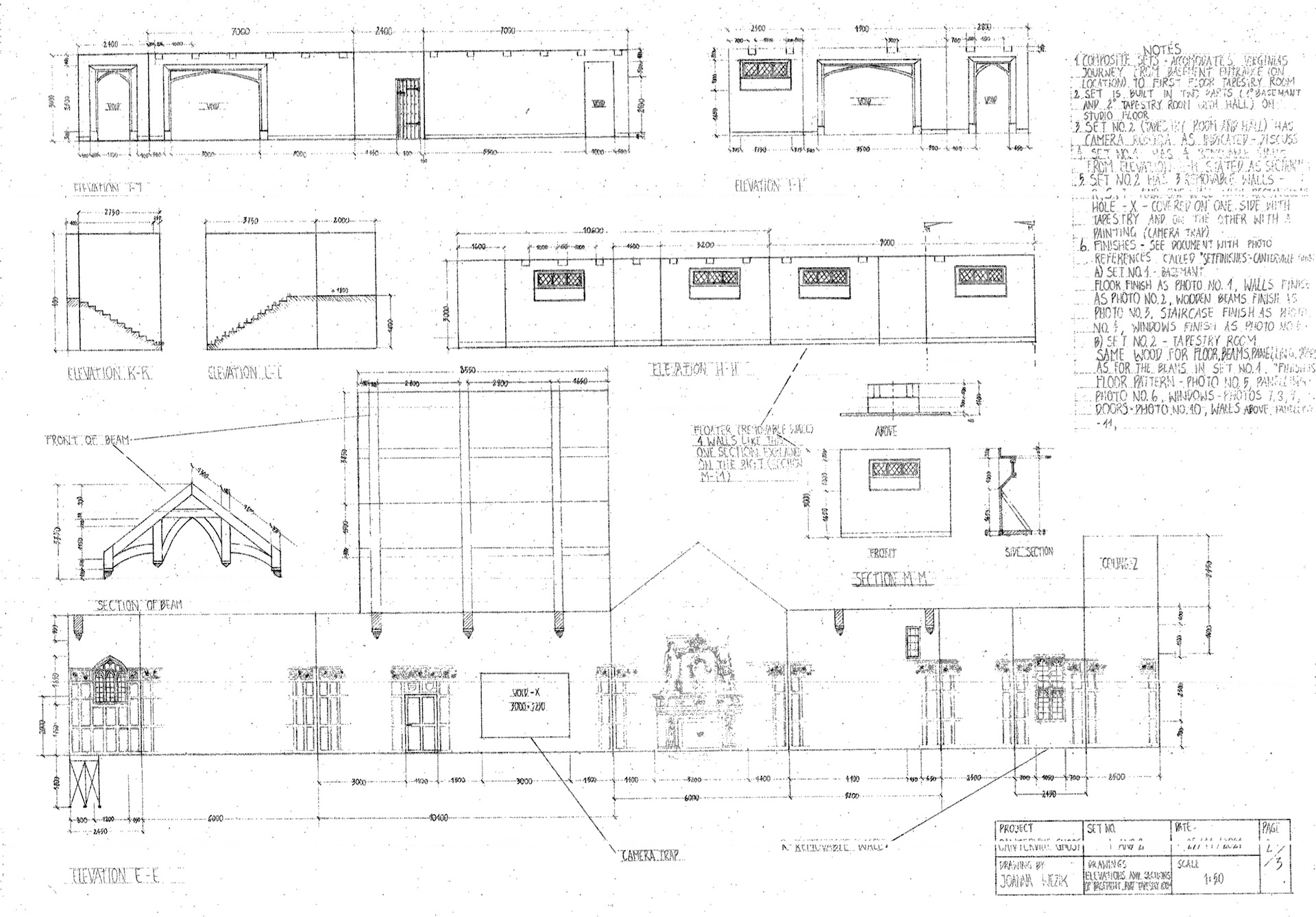 ELEVATIONS AND SECTIONS