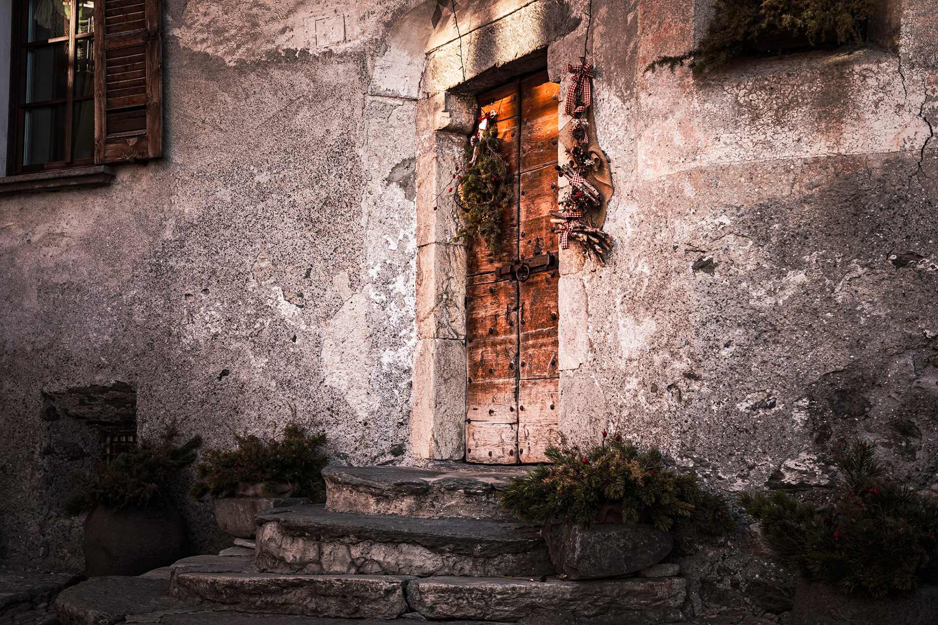 Old entry way in Bormio