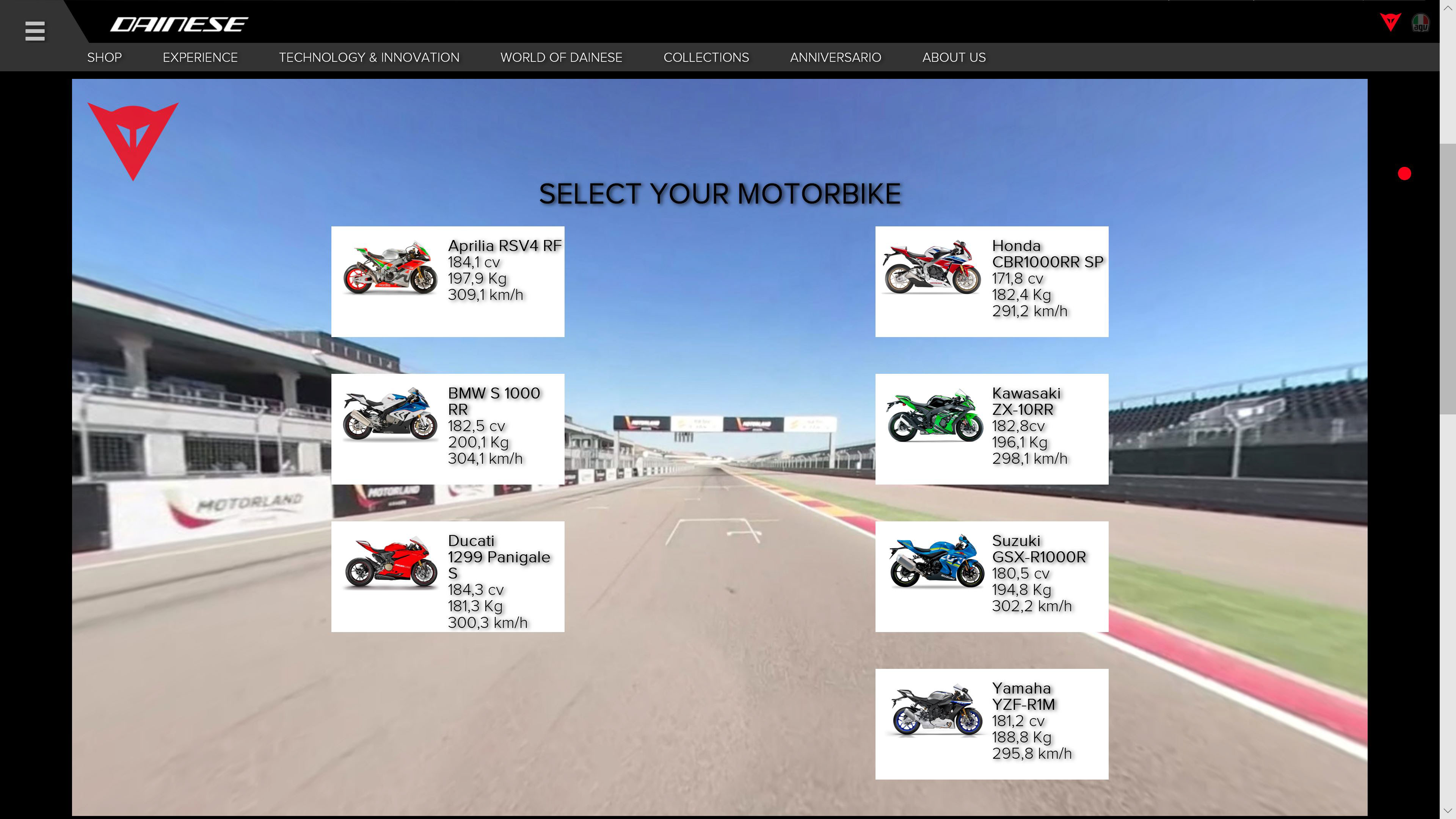 Virtual Tour for IDainese